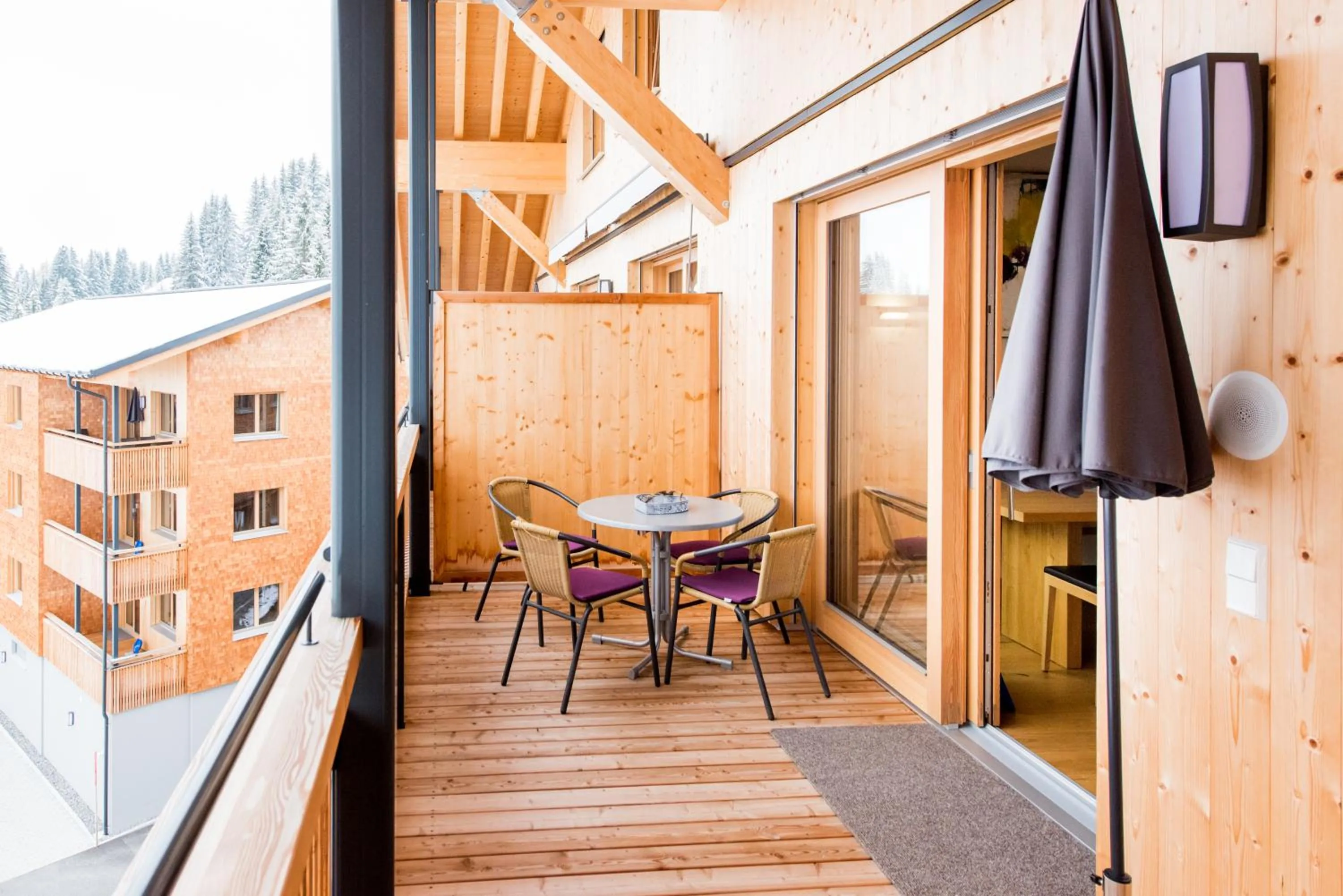 Balcony/Terrace in Damüls Appartements