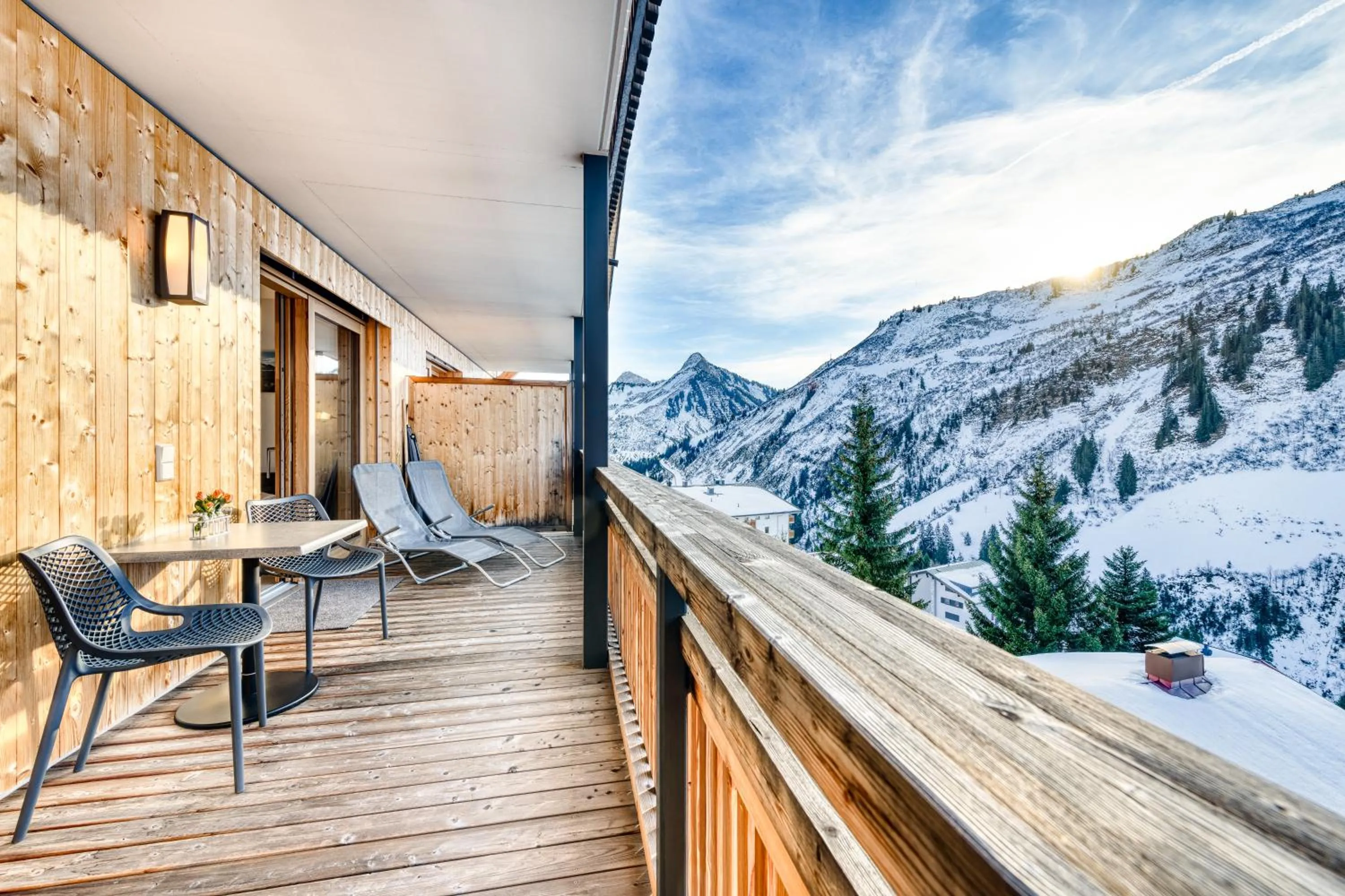 Balcony/Terrace in Damüls Appartements