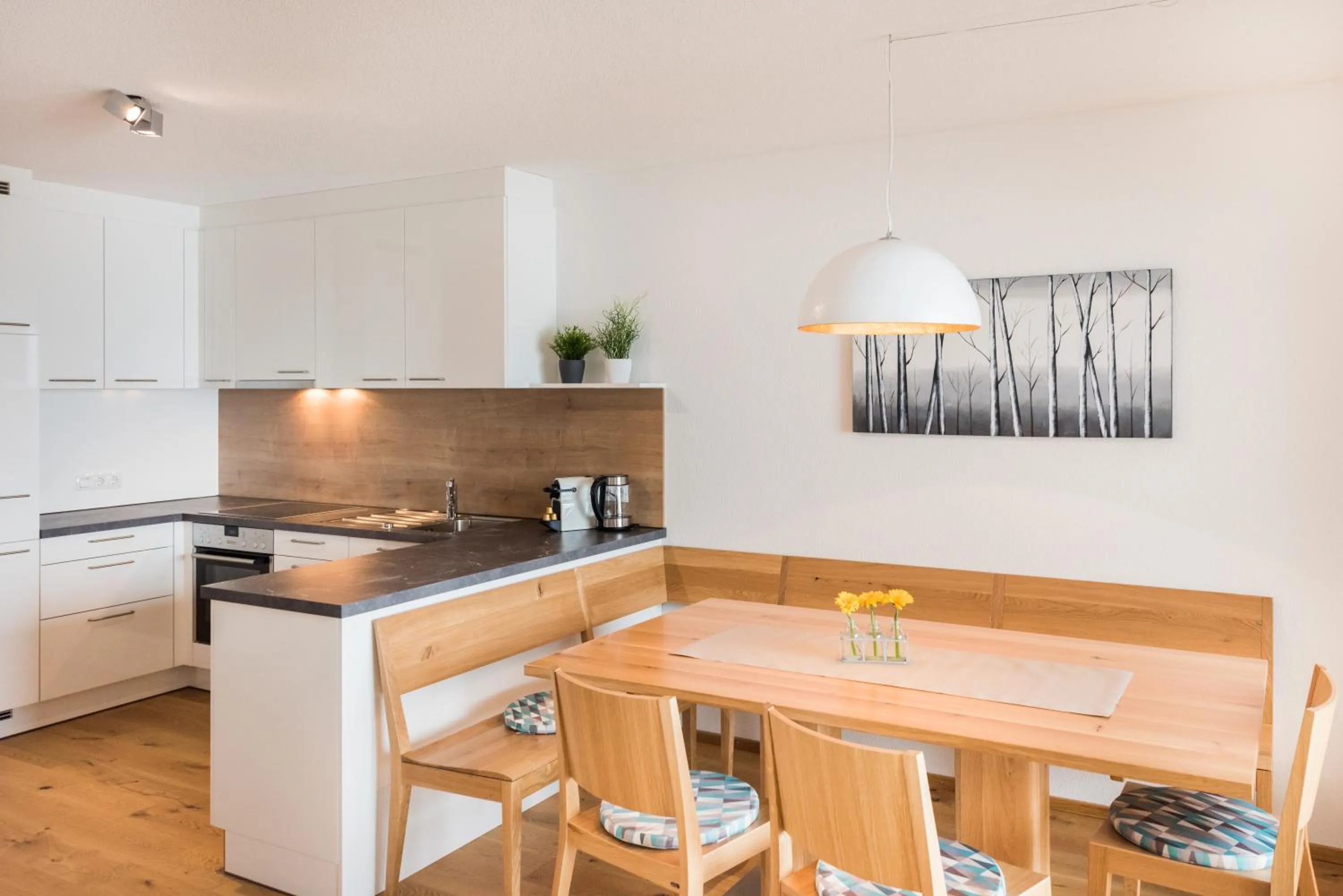 Kitchen or kitchenette in Damüls Appartements