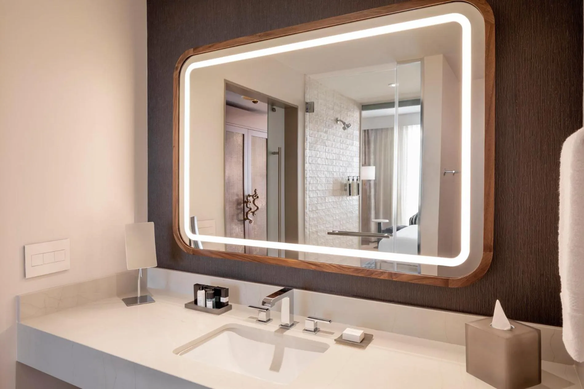 Bathroom in Caesars Republic Scottsdale, a Hilton Hotel