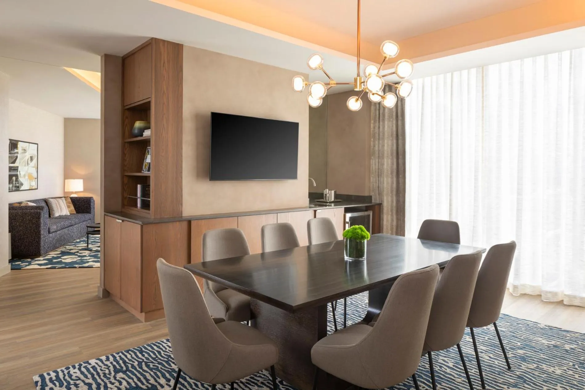 Dining area in Caesars Republic Scottsdale, a Hilton Hotel