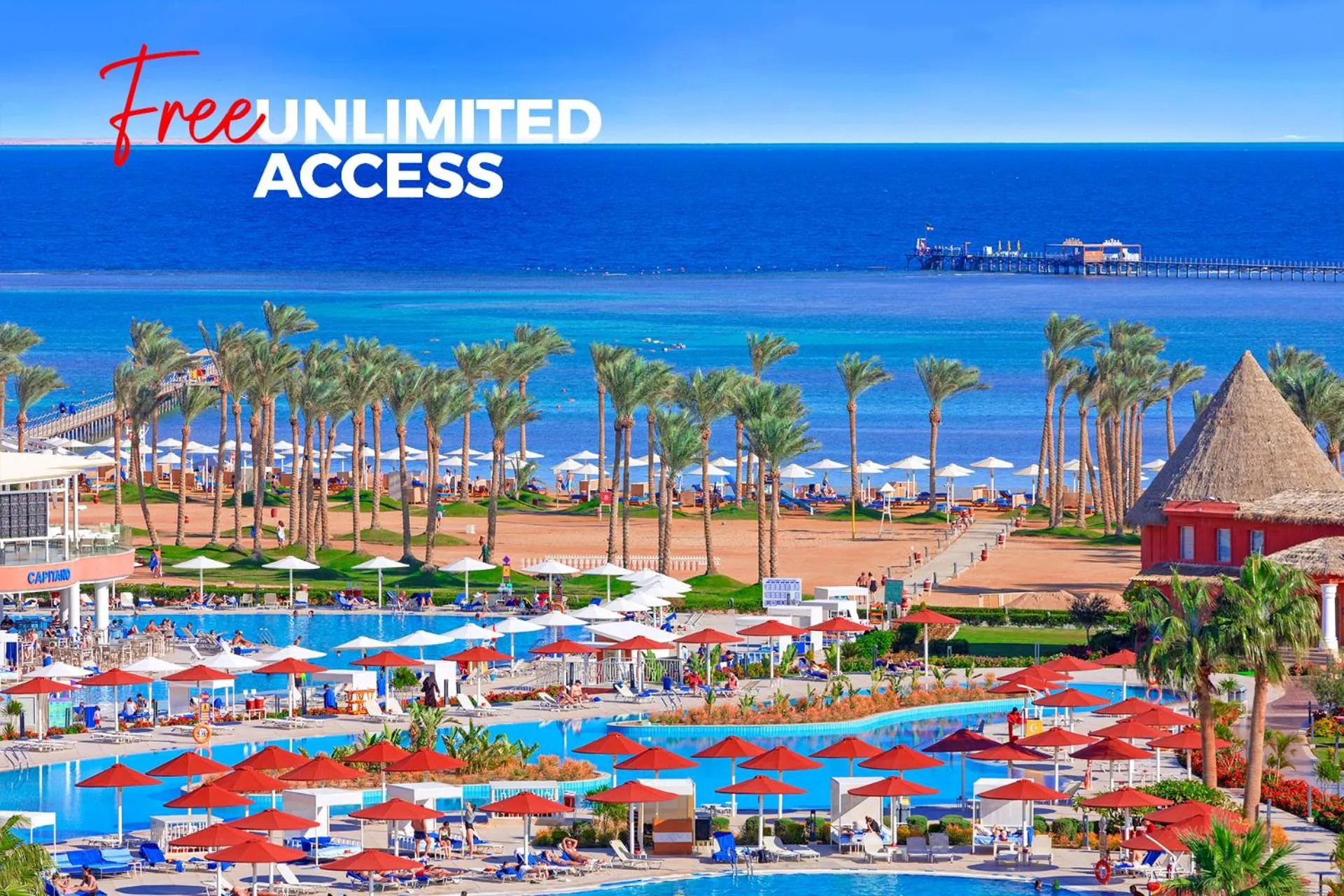 Beach in Pickalbatros Laguna Club Resort Sharm El Sheikh