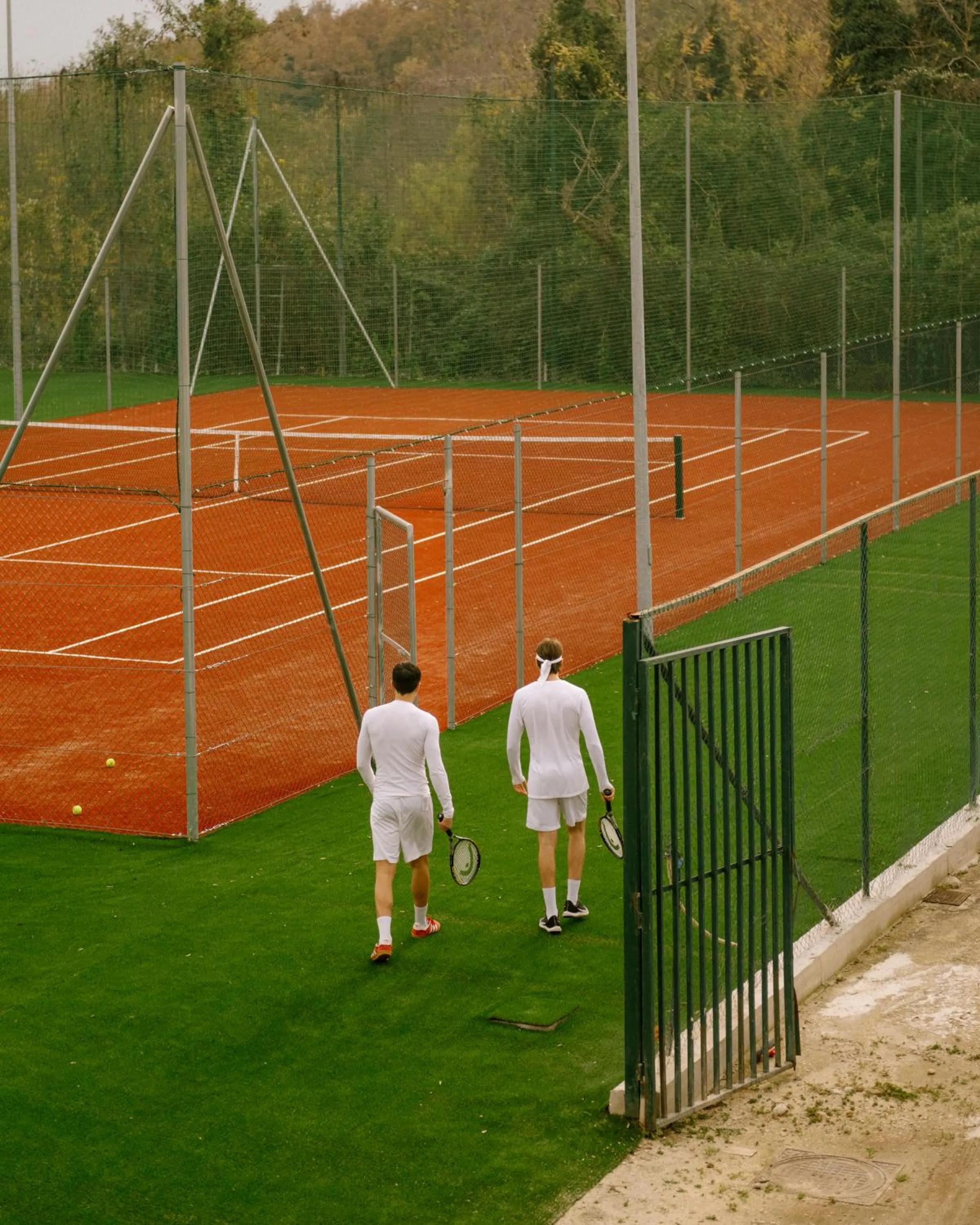 Tennis court in Grand Hotel Telese