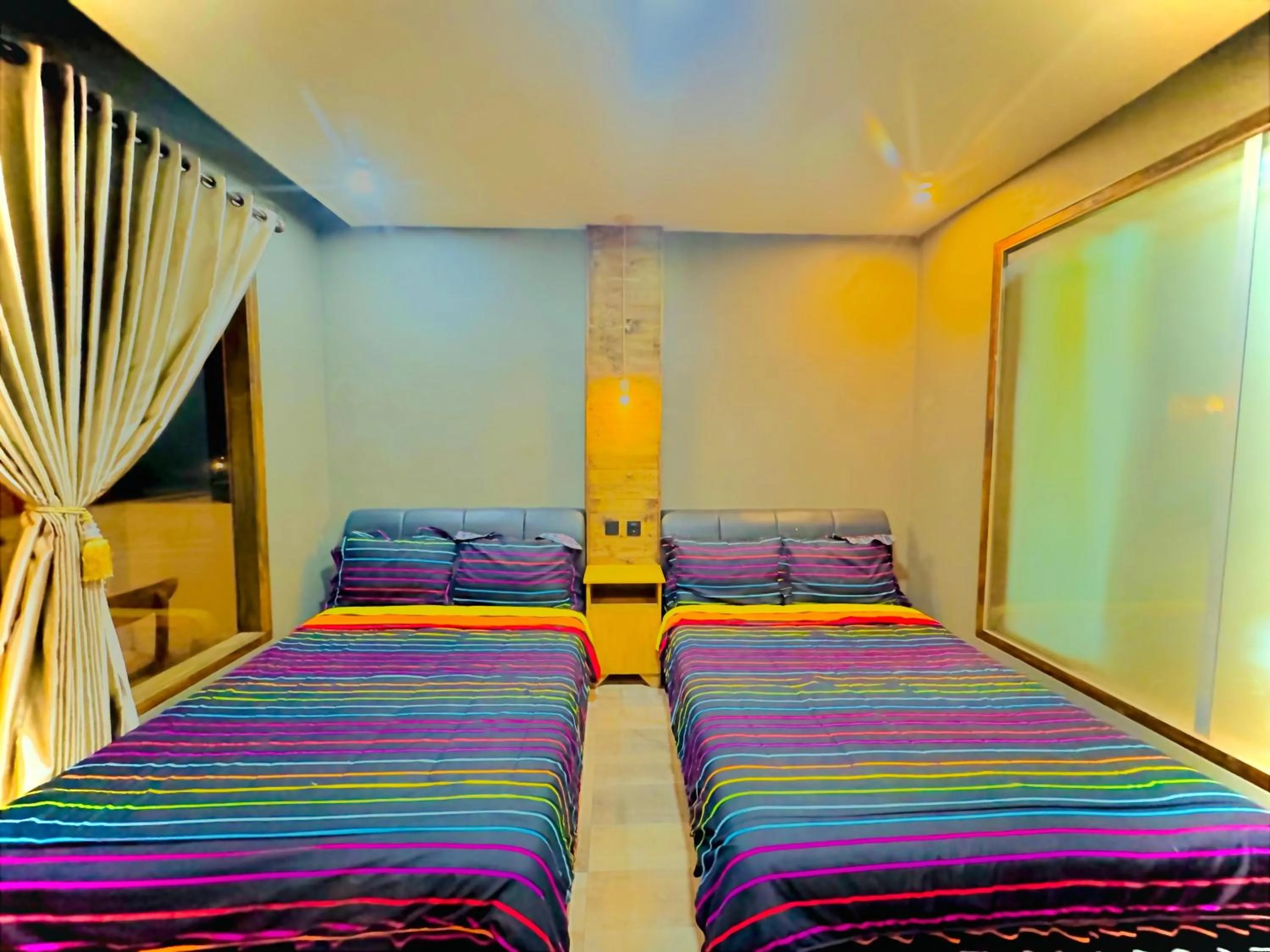 Bed in Sky View Bromo Guest House