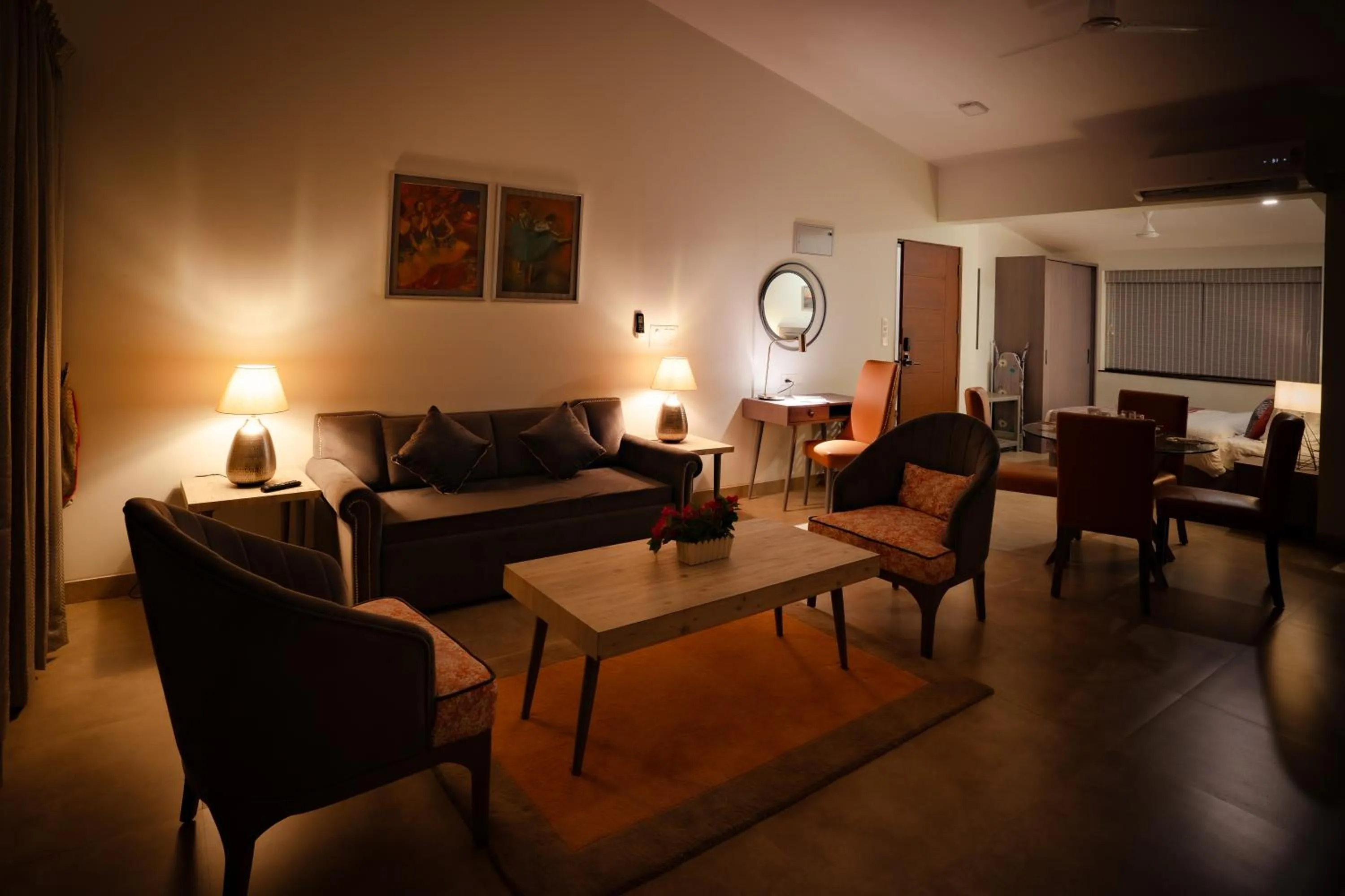 Seating area in Carnival De Goa