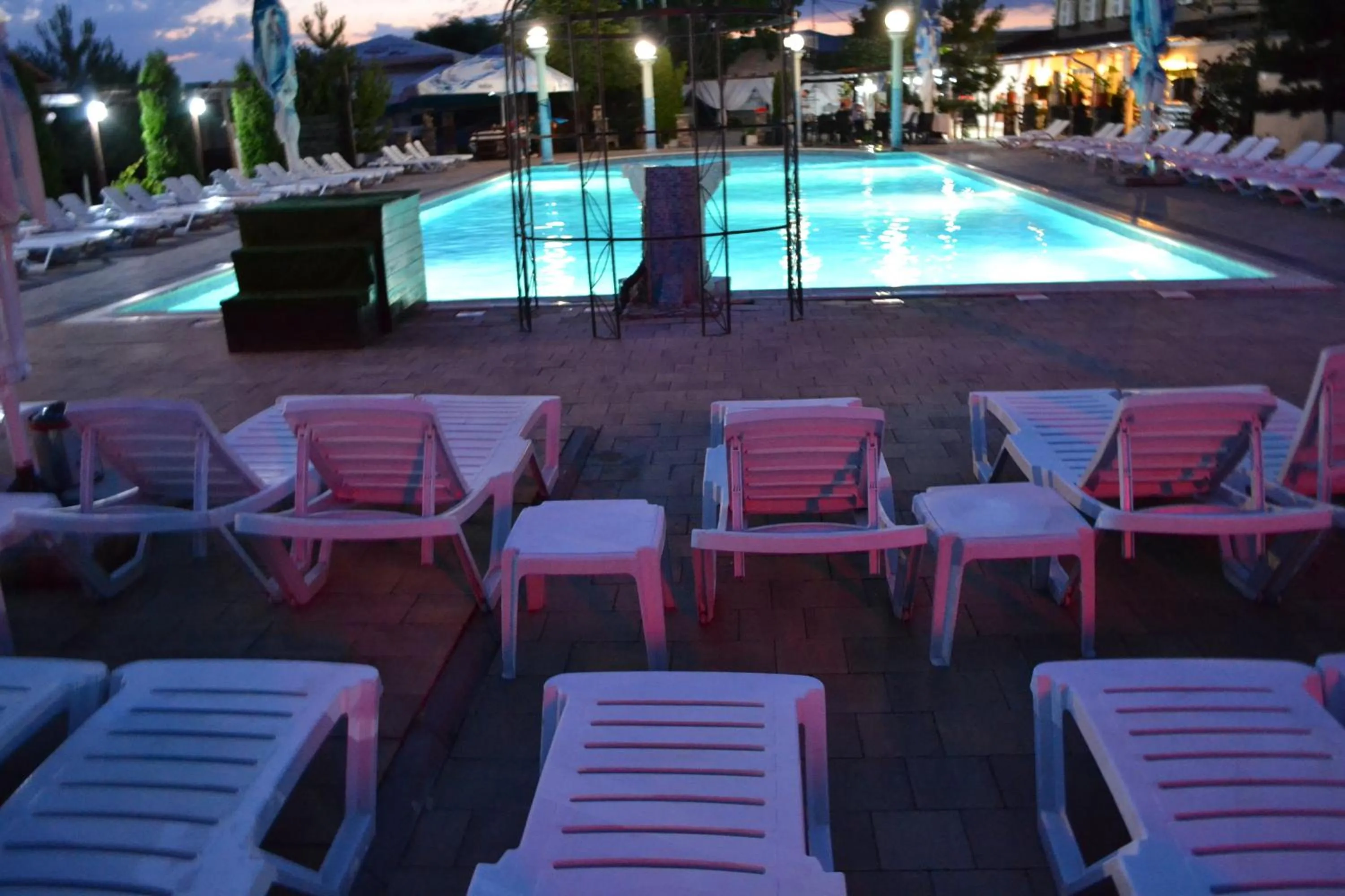 Pool view in Hotel Doi Taurasi