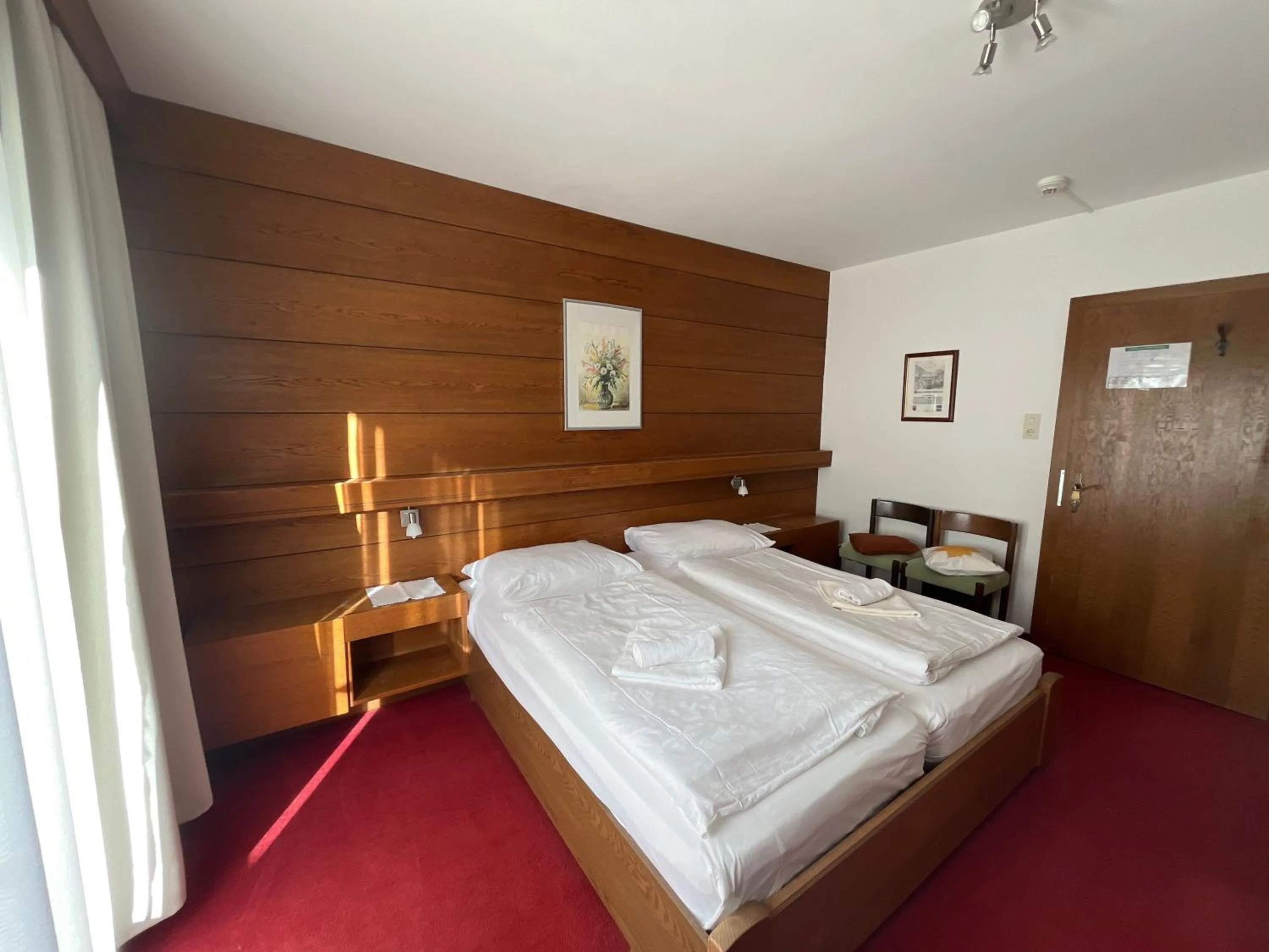 Bed in Pension Alpina