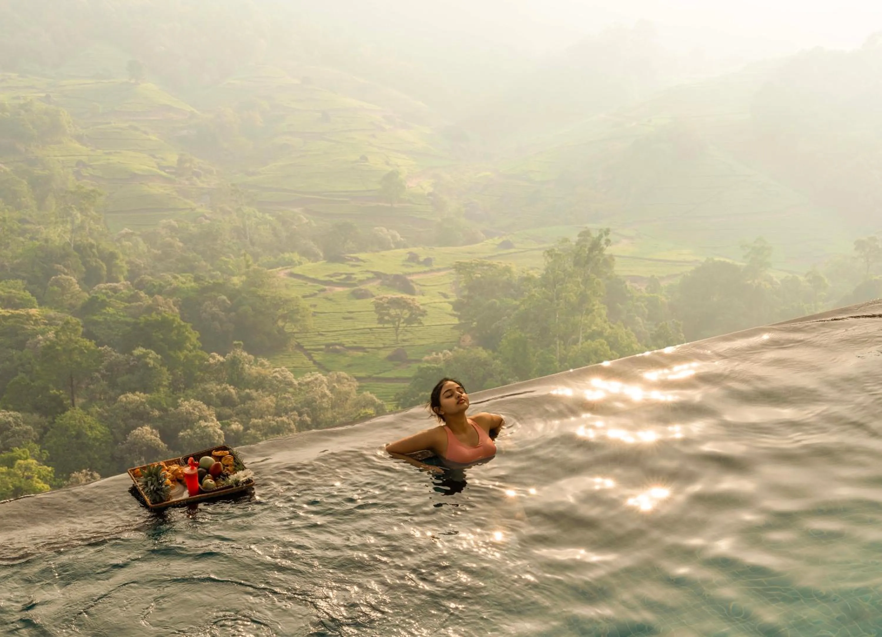 Swimming pool in The Grand Cliff Resort Munnar
