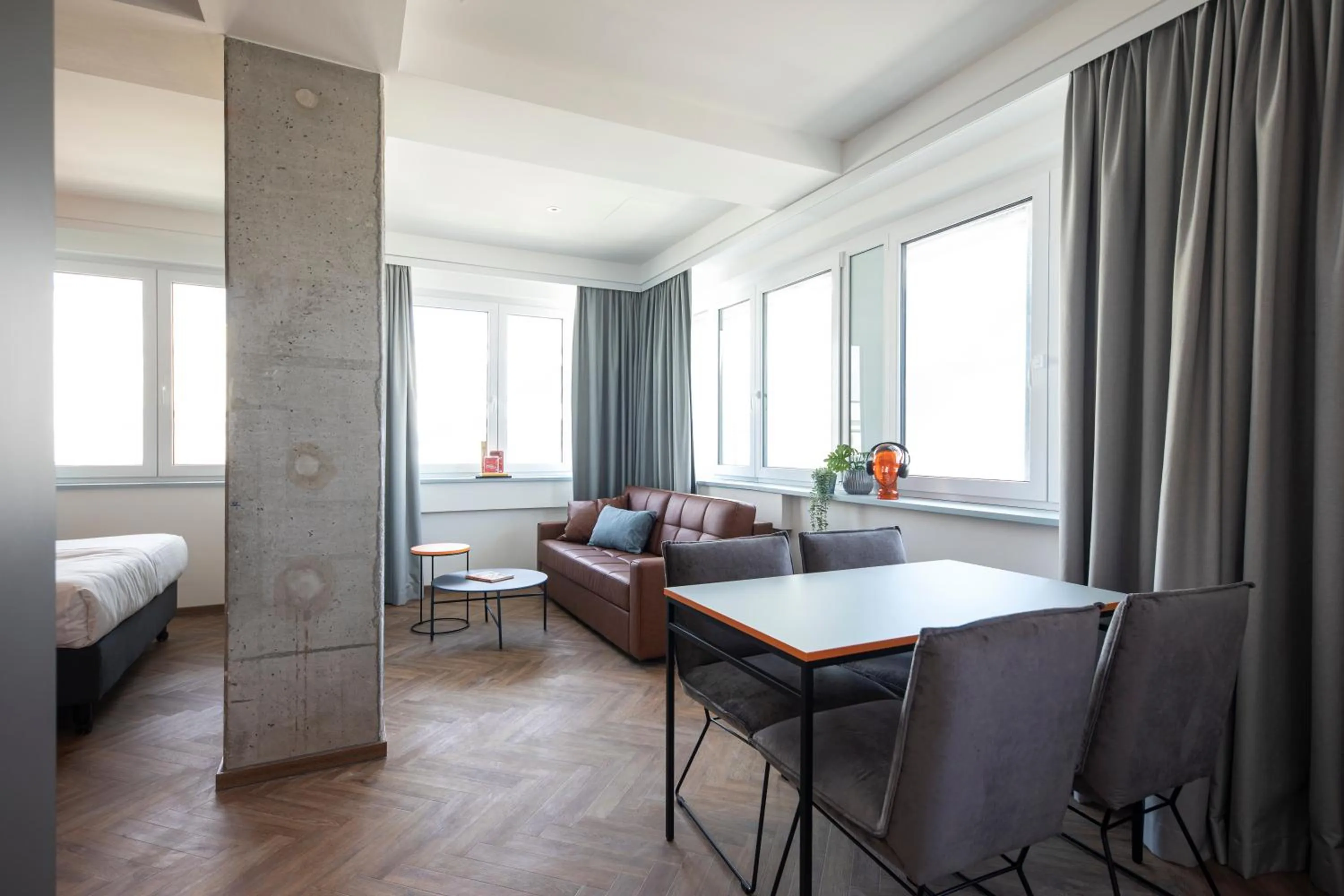 Photo of the whole room, Bed in LOGINN Hotel Offenbach