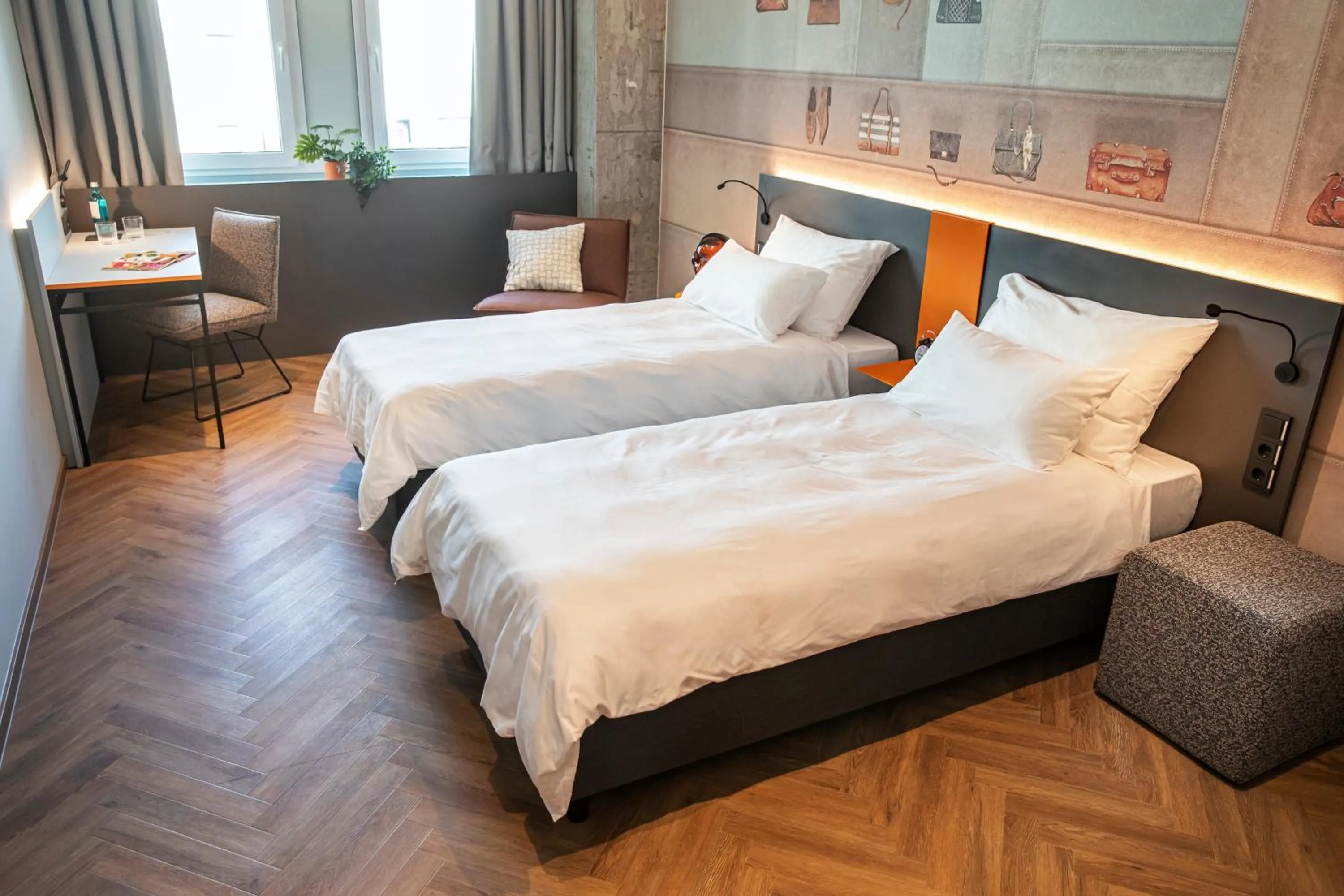 Photo of the whole room, Bed in LOGINN Hotel Offenbach