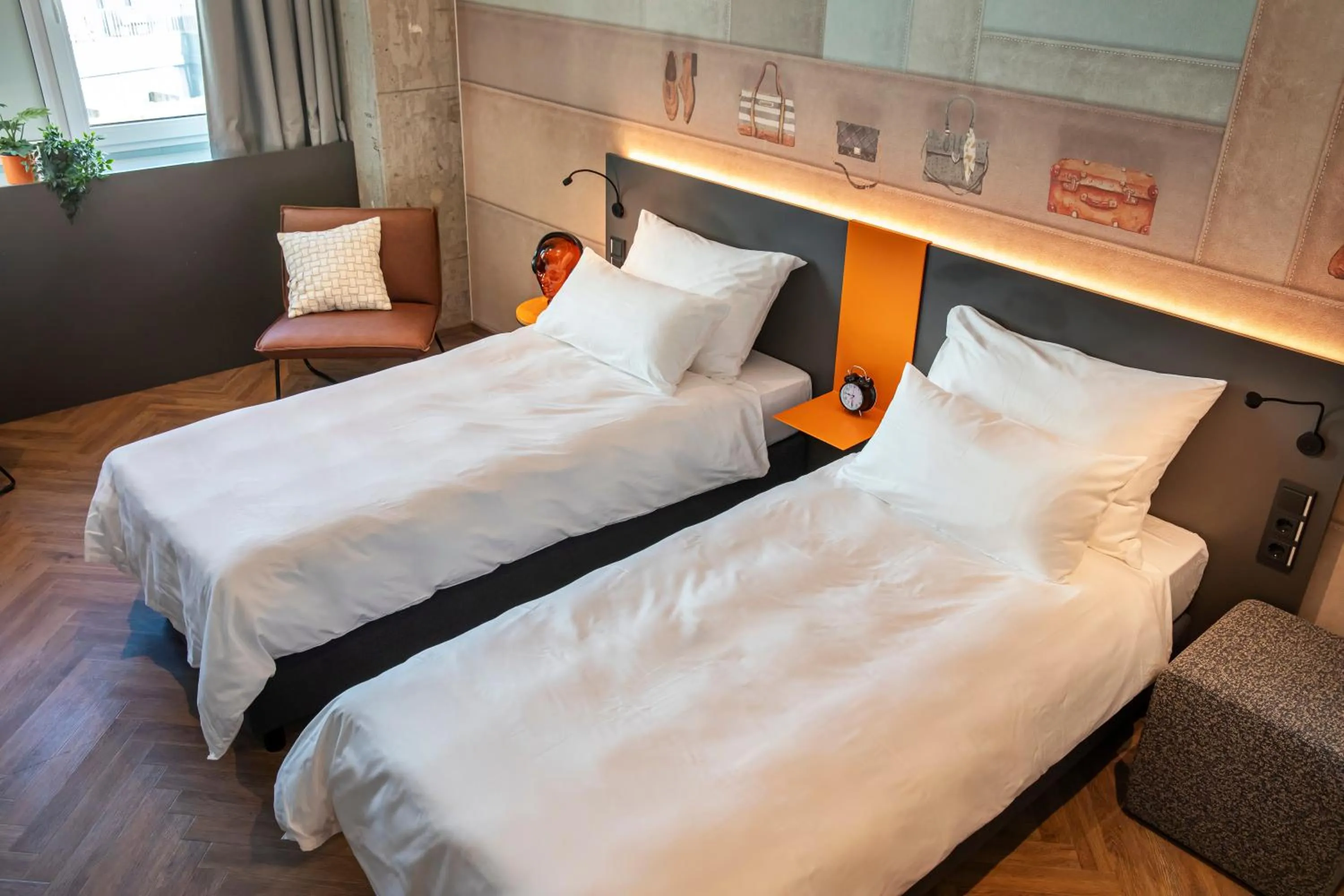 Photo of the whole room, Bed in LOGINN Hotel Offenbach