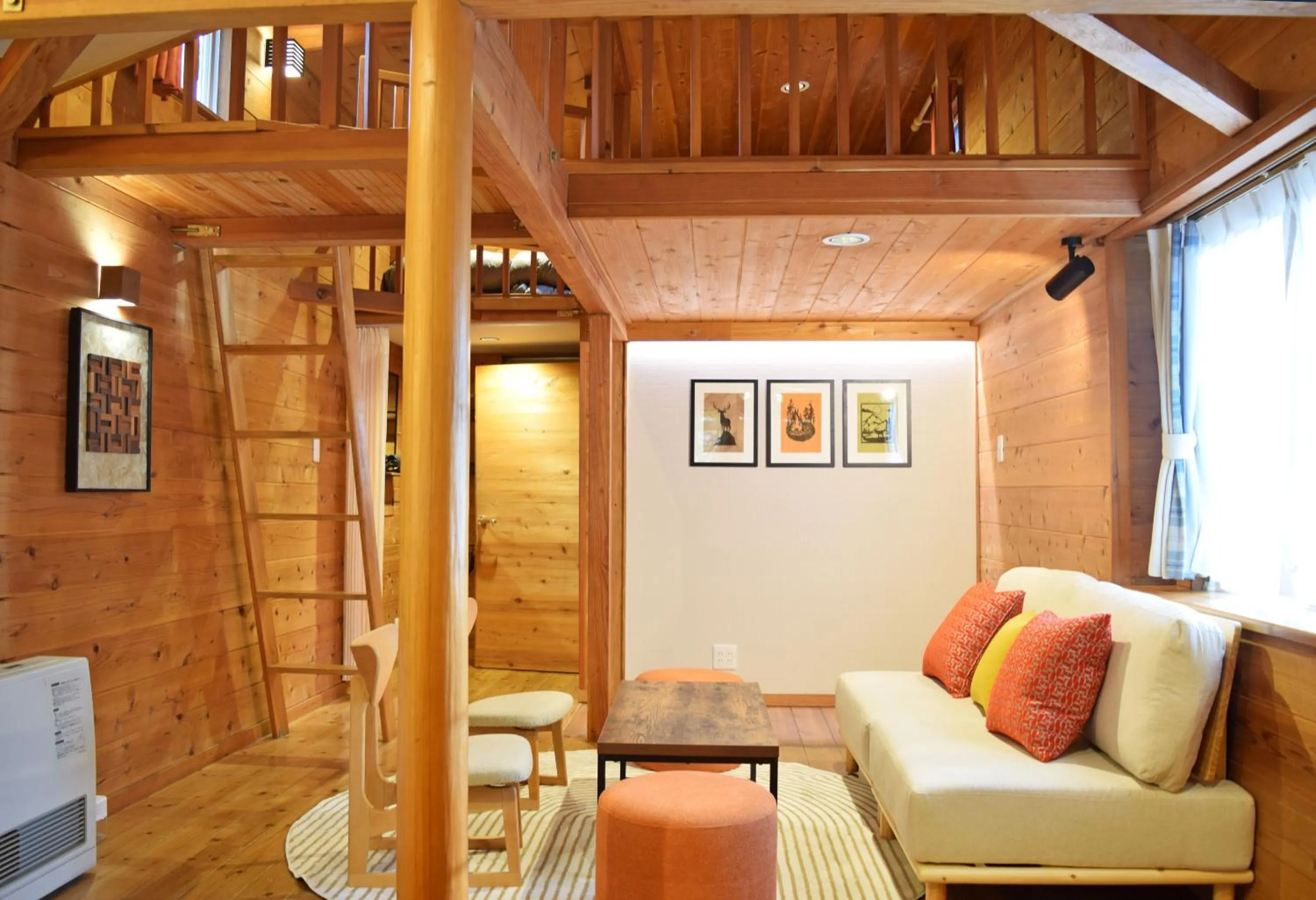 Living room in PICA Fujiyoshida