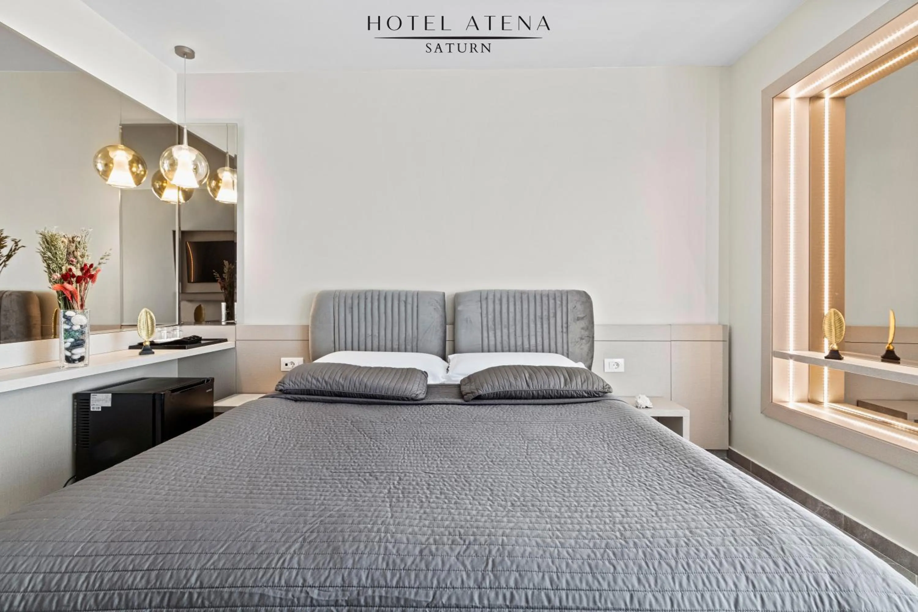 Bed in Hotel Atena***