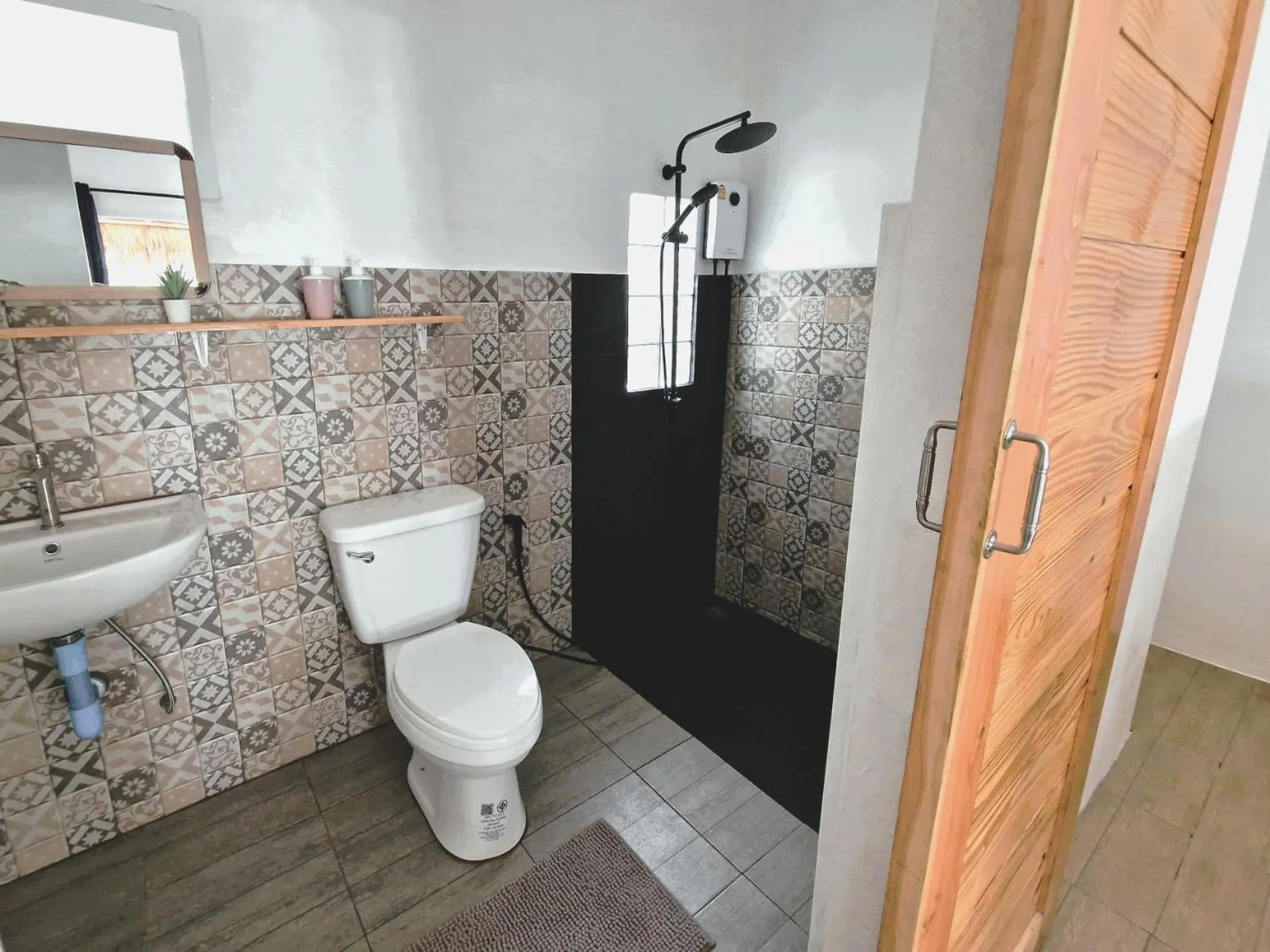 Shower in Secret Beach Bungalows