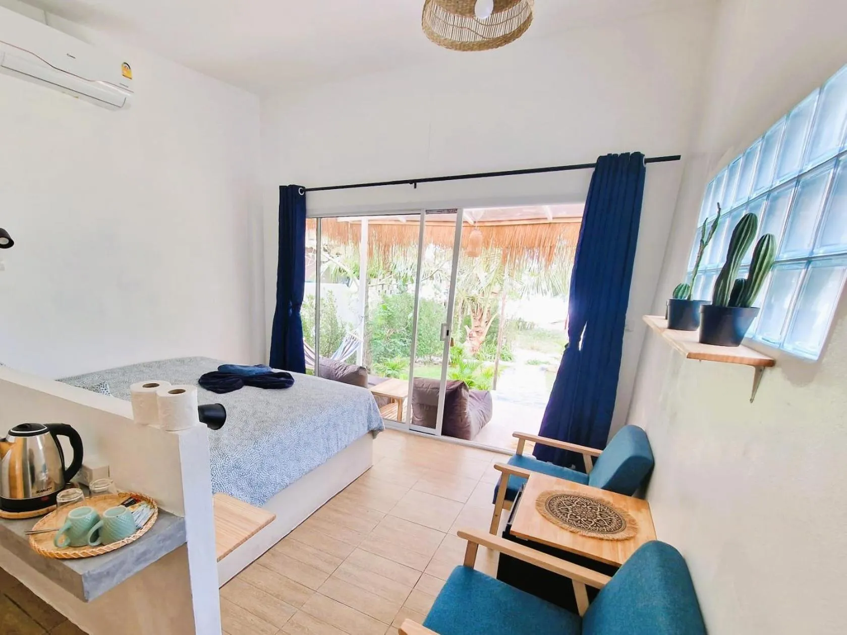 Seating area in Secret Beach Bungalows