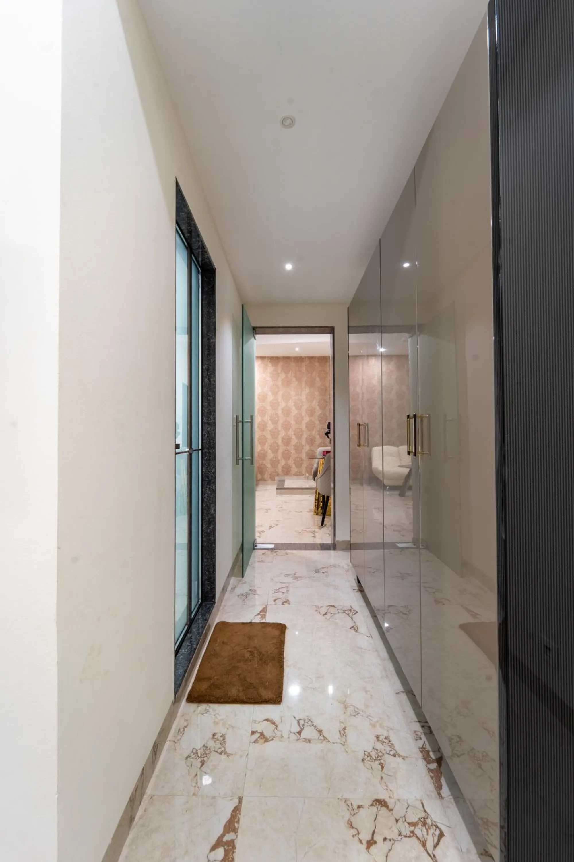 Lobby or reception in Krishna Inn