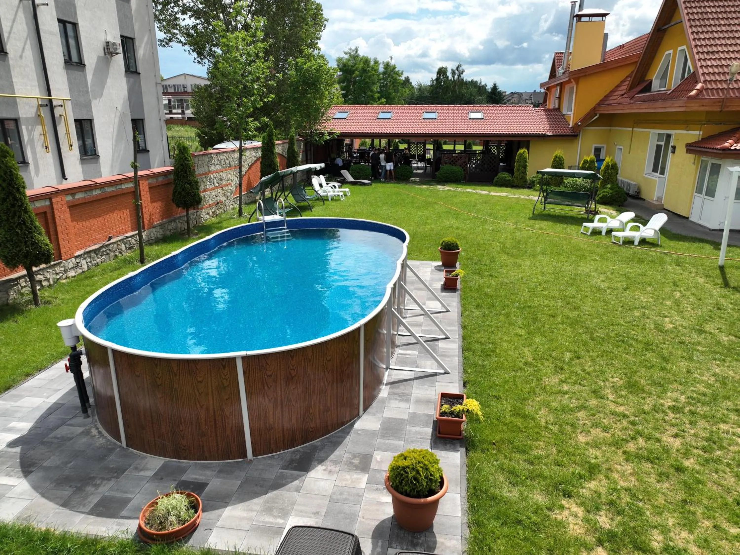 Pool view in Kiev 365 Park Hotel