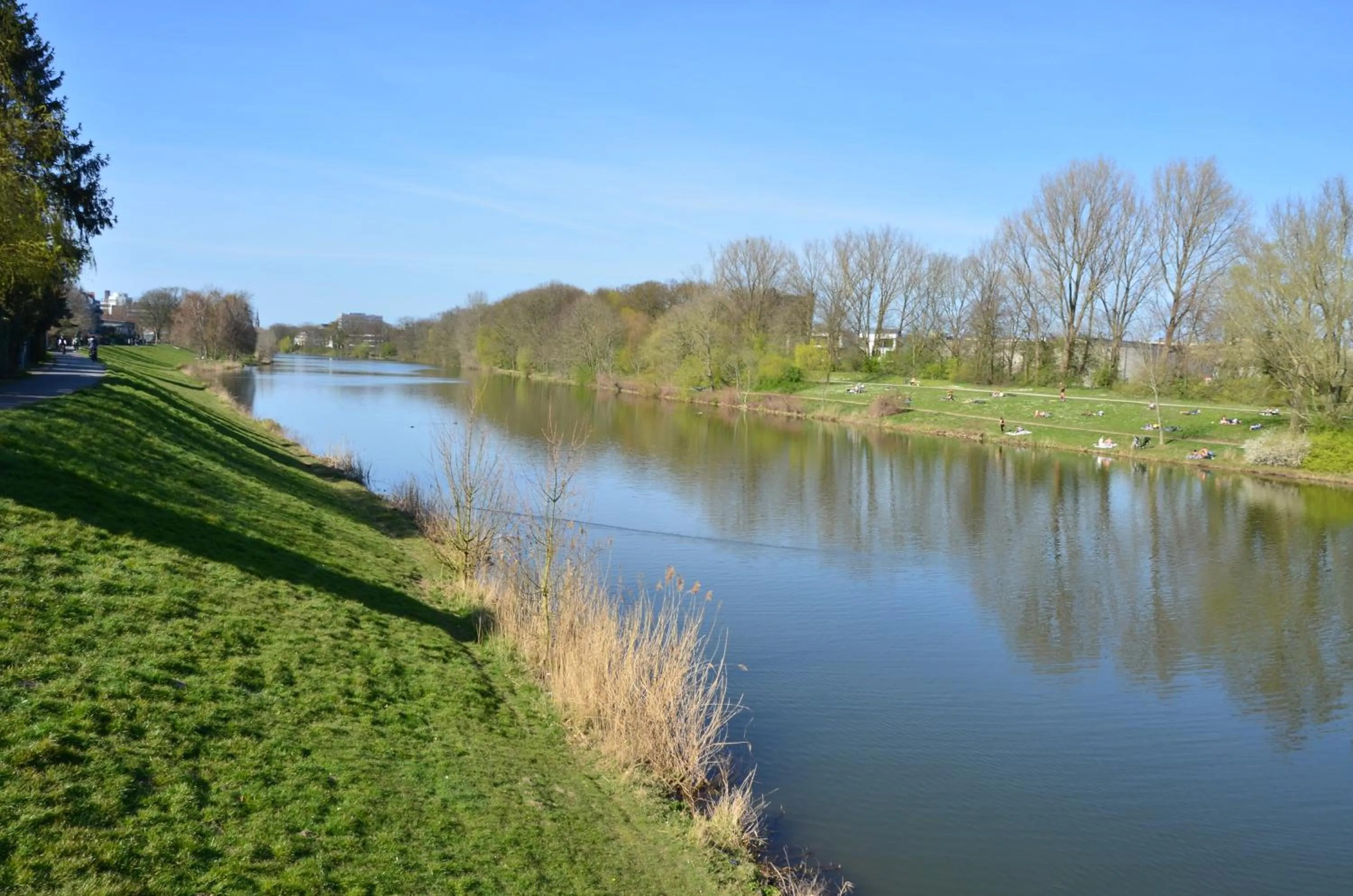 Natural landscape in Apartments Am Werdersee