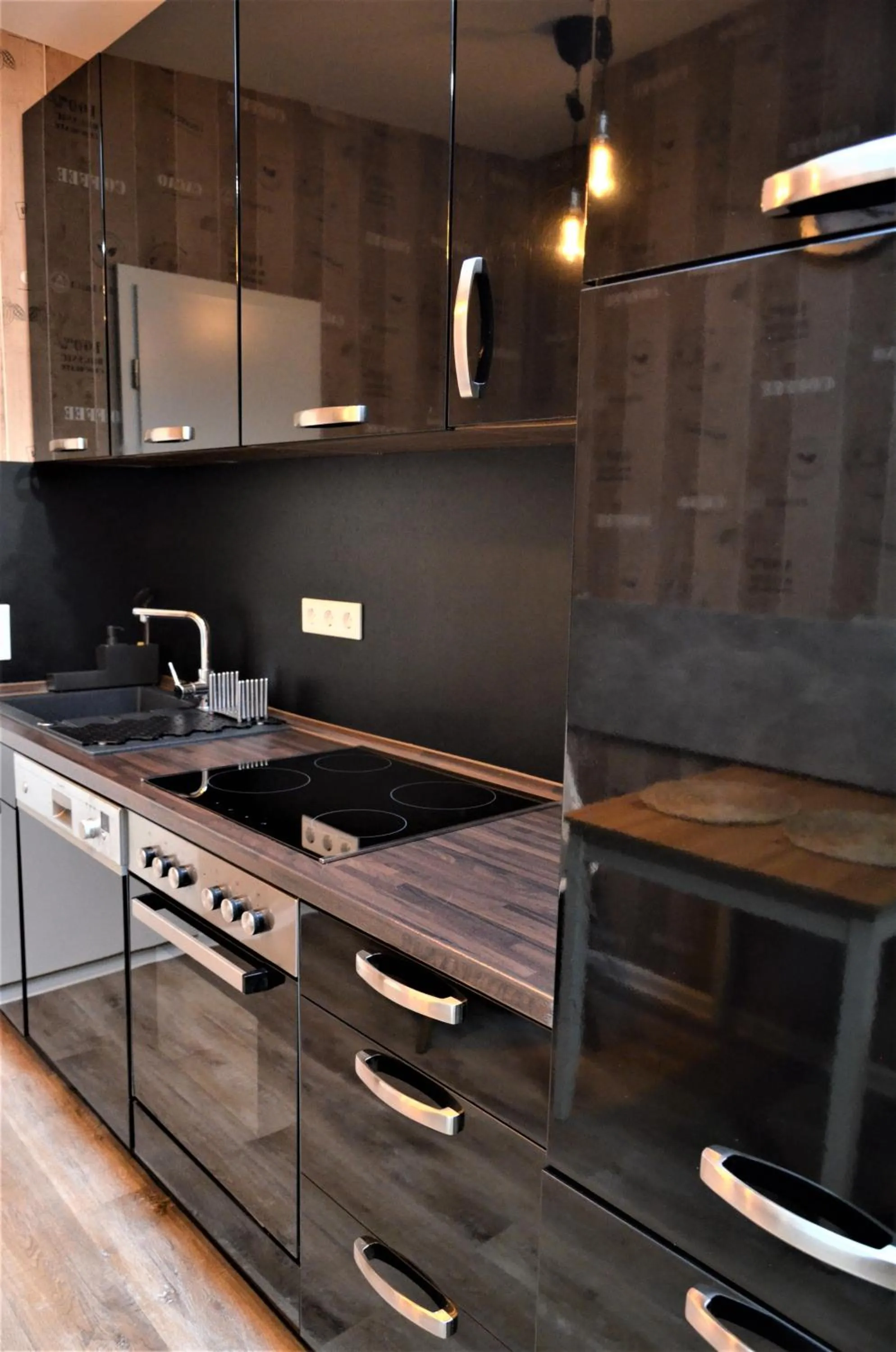 Kitchen or kitchenette in Apartments Am Werdersee