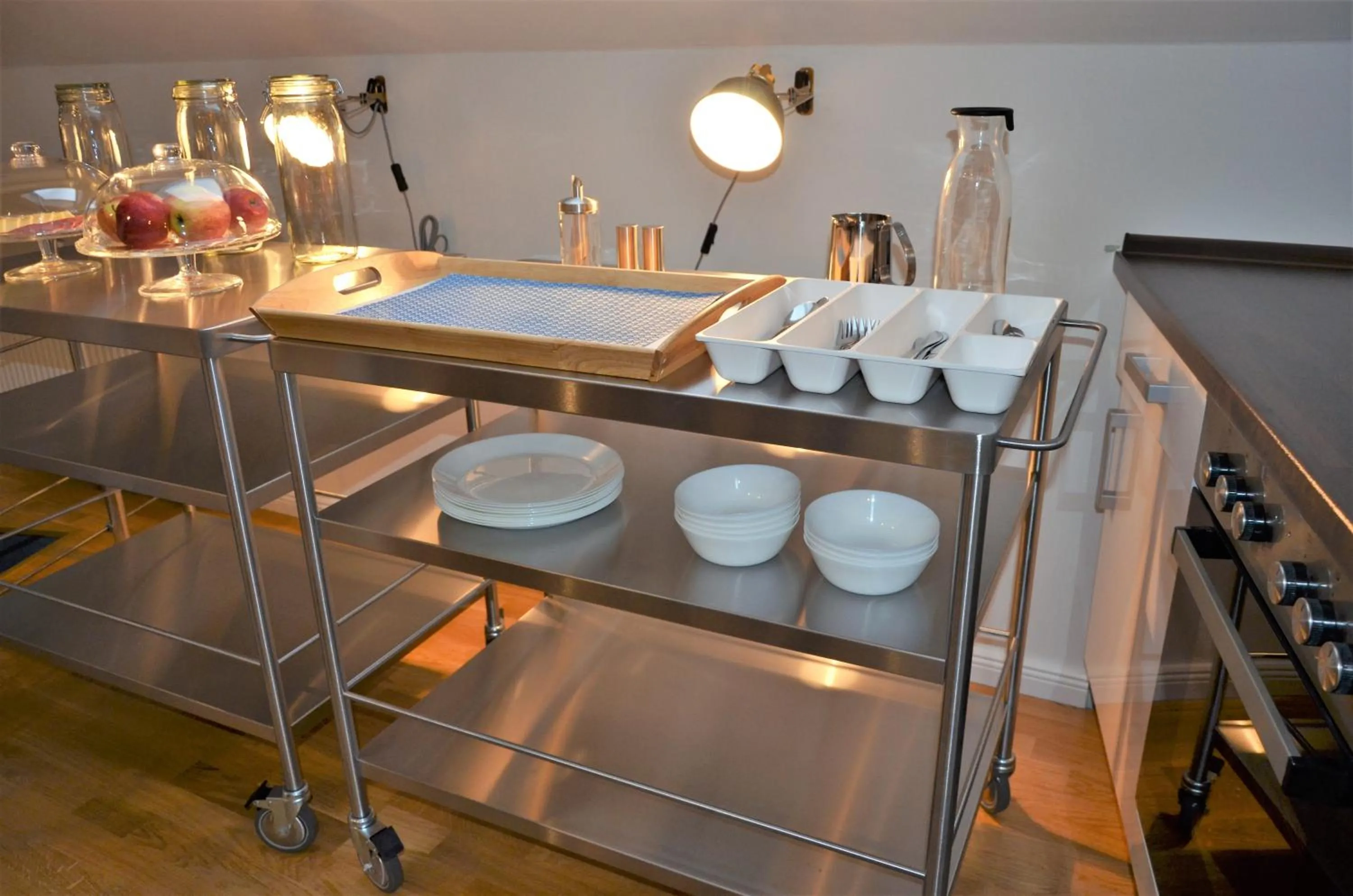 Buffet breakfast in Apartments Am Werdersee