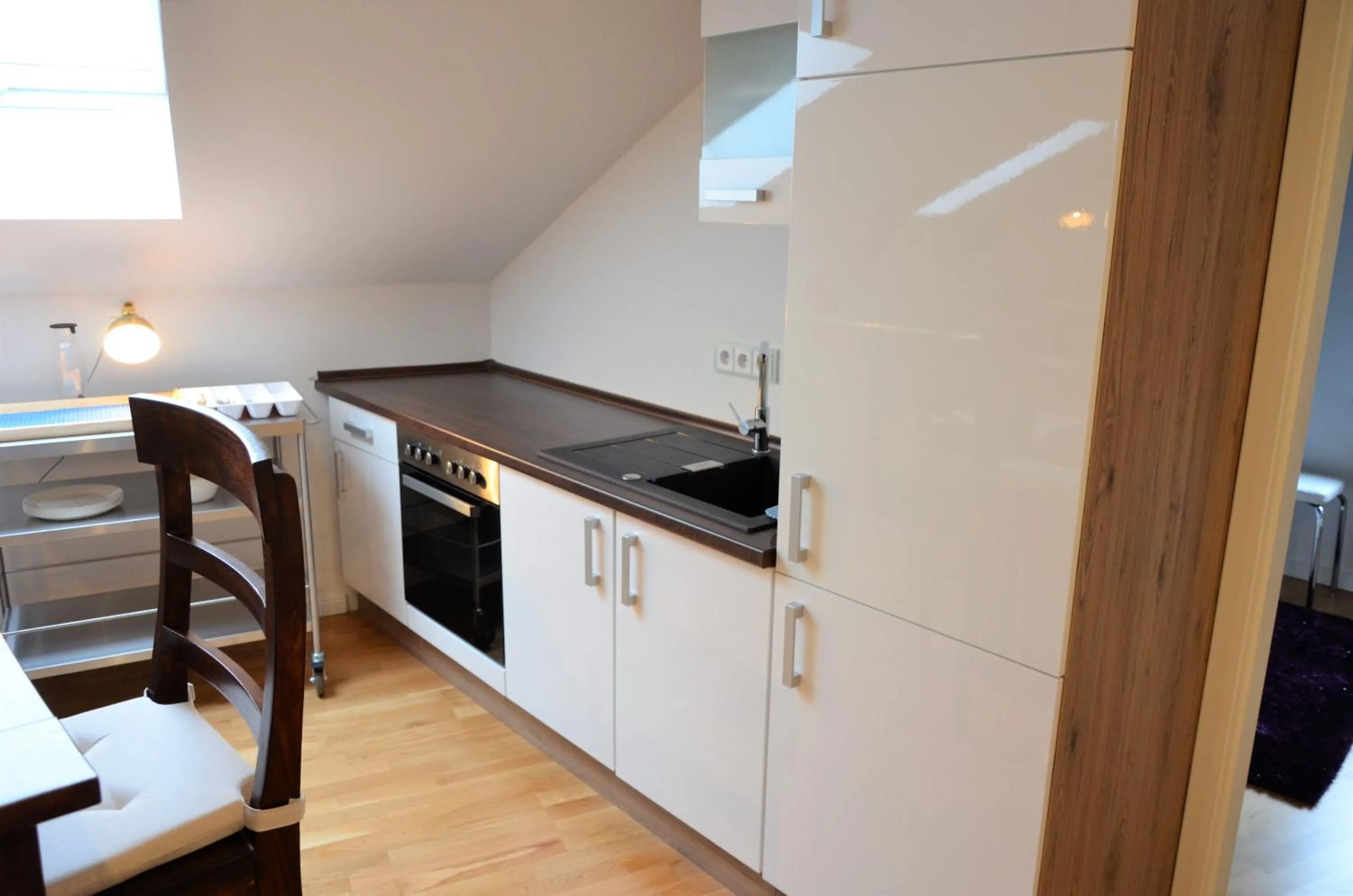 Kitchen or kitchenette in Apartments Am Werdersee