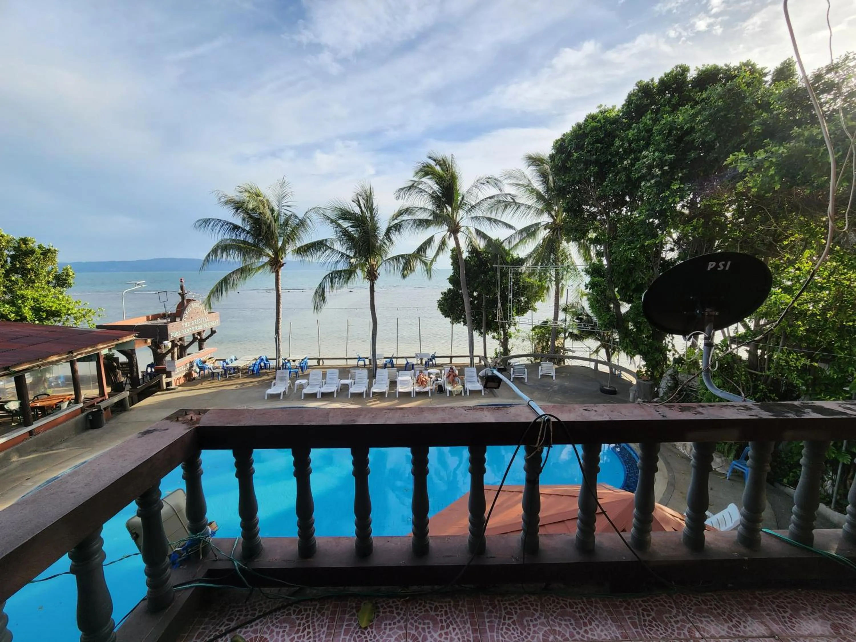 Pool view in Coral Bungalows