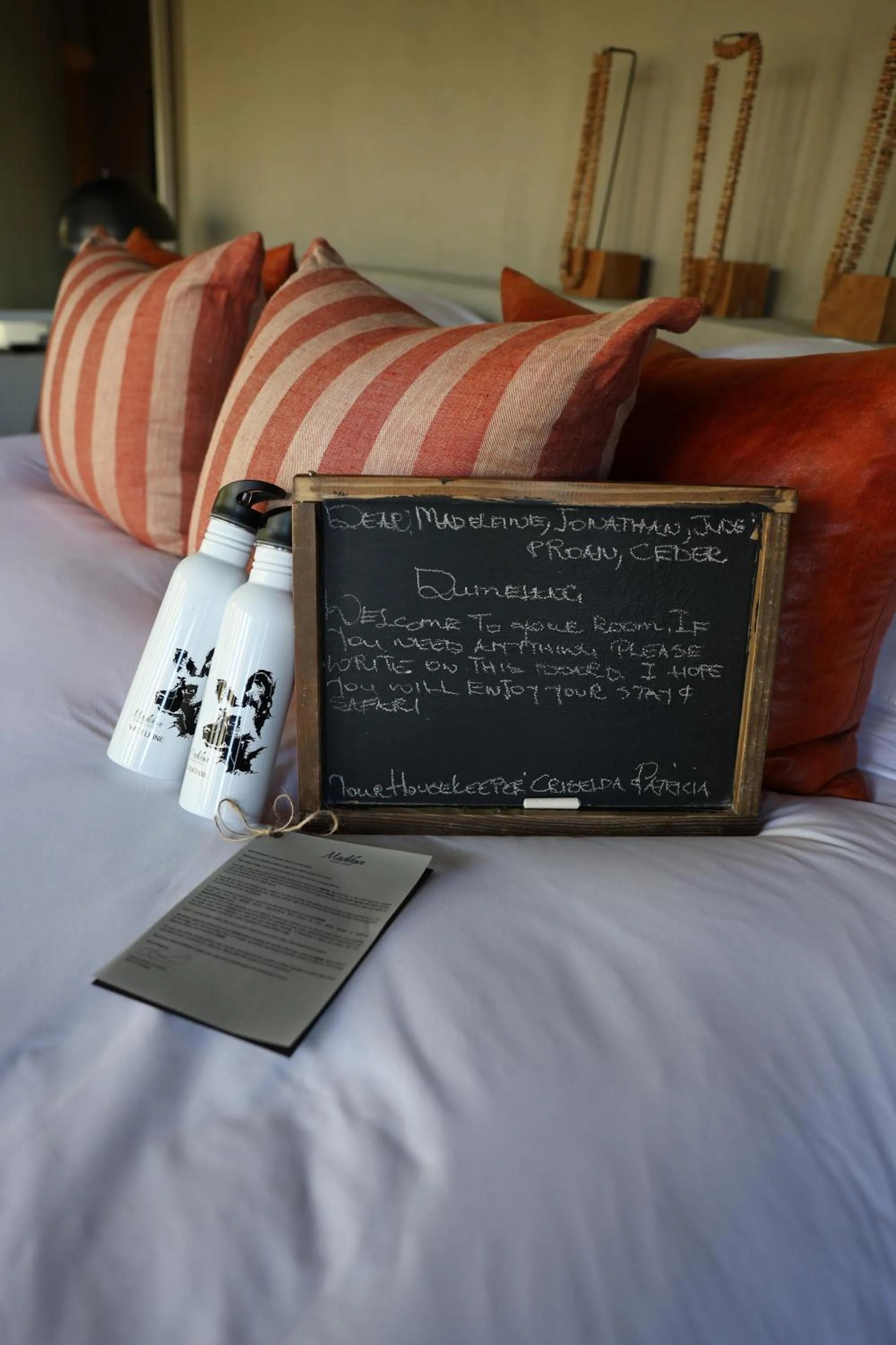 Bed in Madikwe Safari Lodge