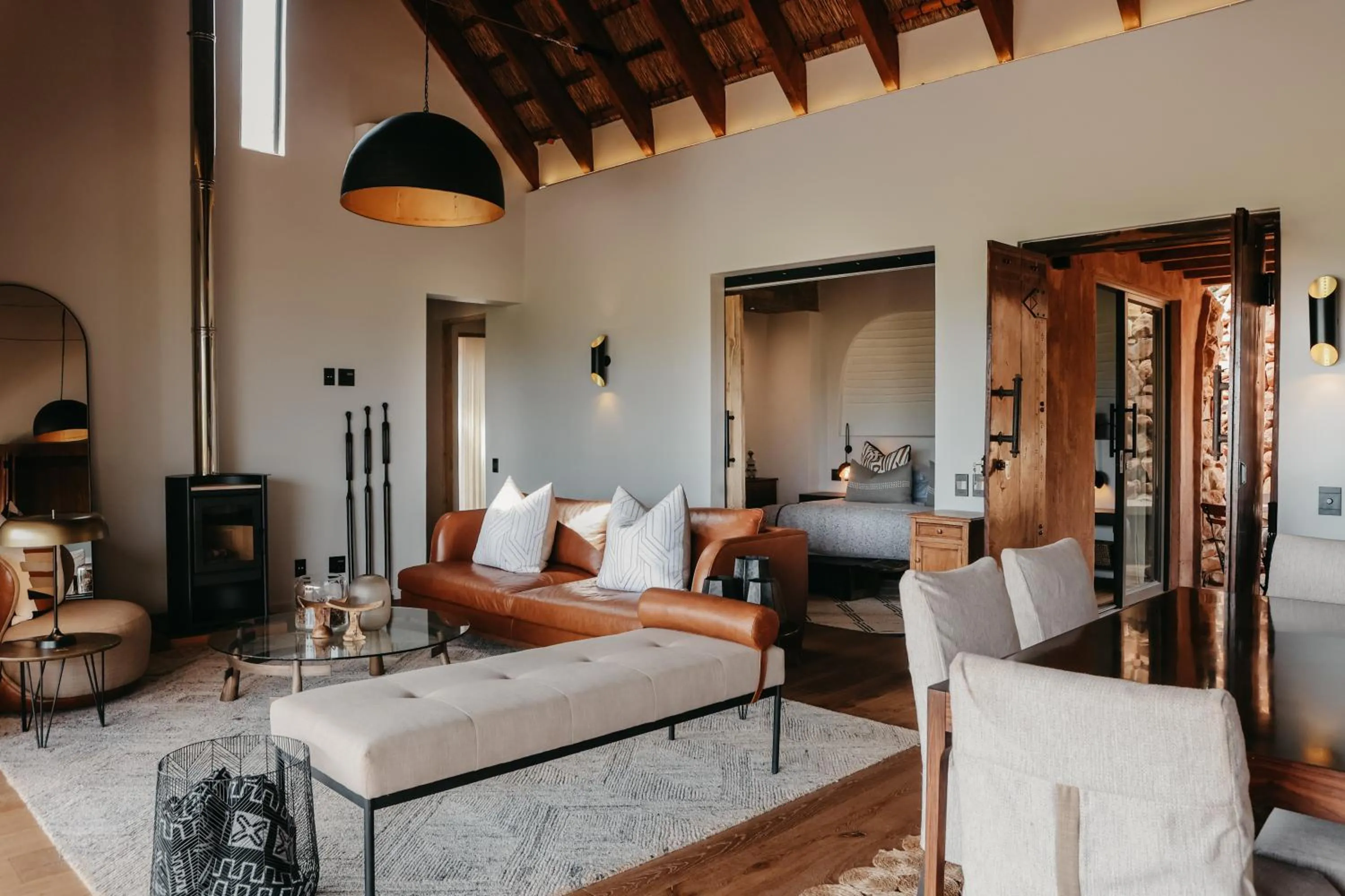 Living room in Madikwe Safari Lodge
