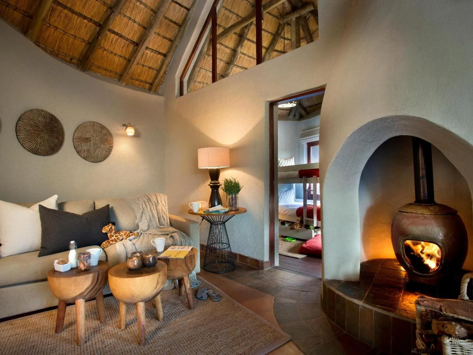 Living room in Madikwe Safari Lodge