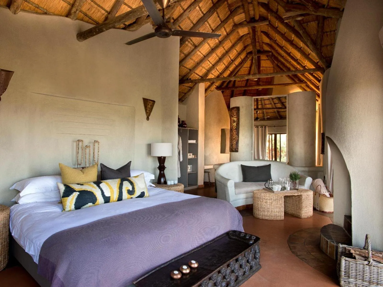 Bed in Madikwe Safari Lodge