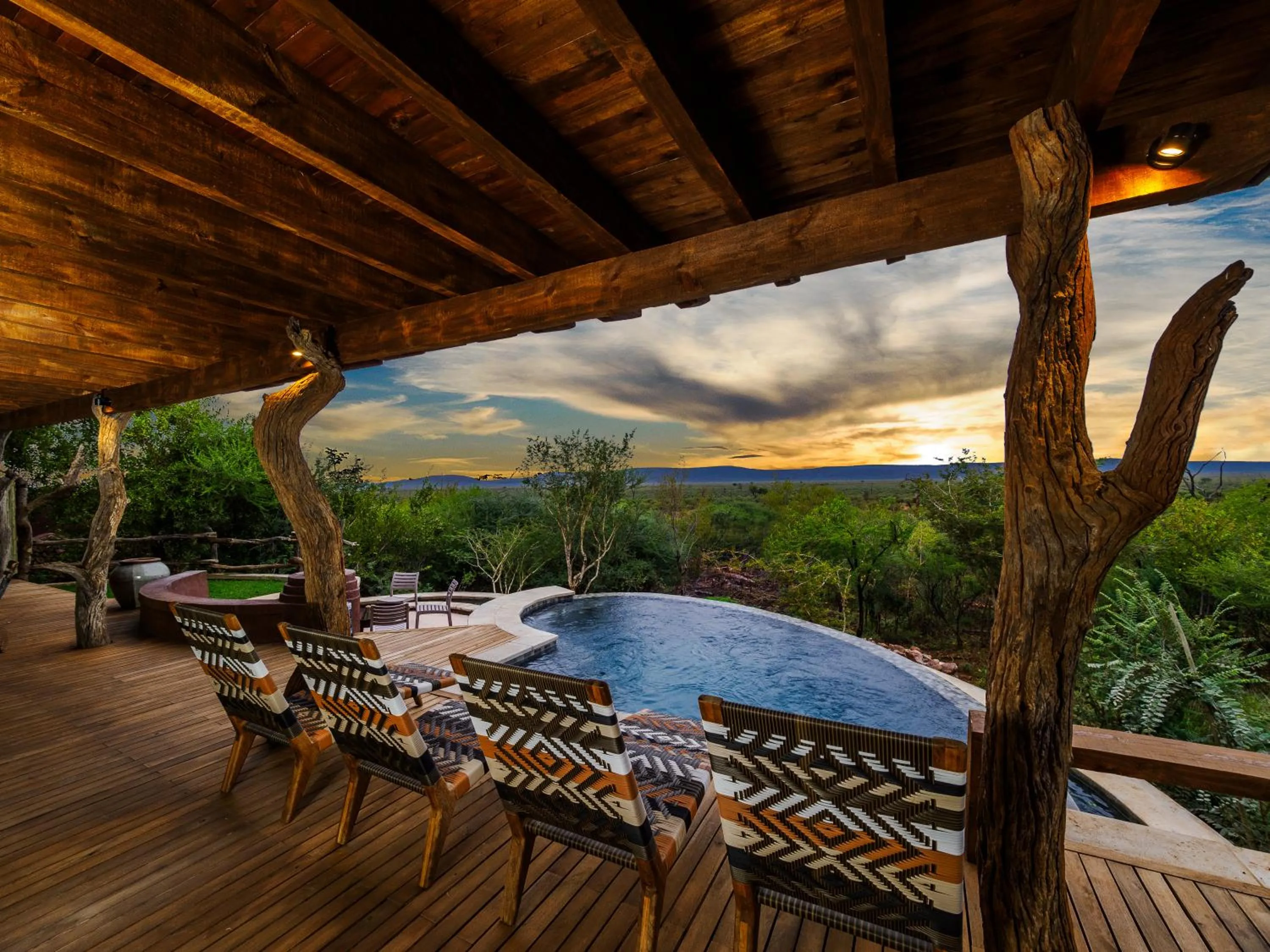 Patio in Madikwe Safari Lodge