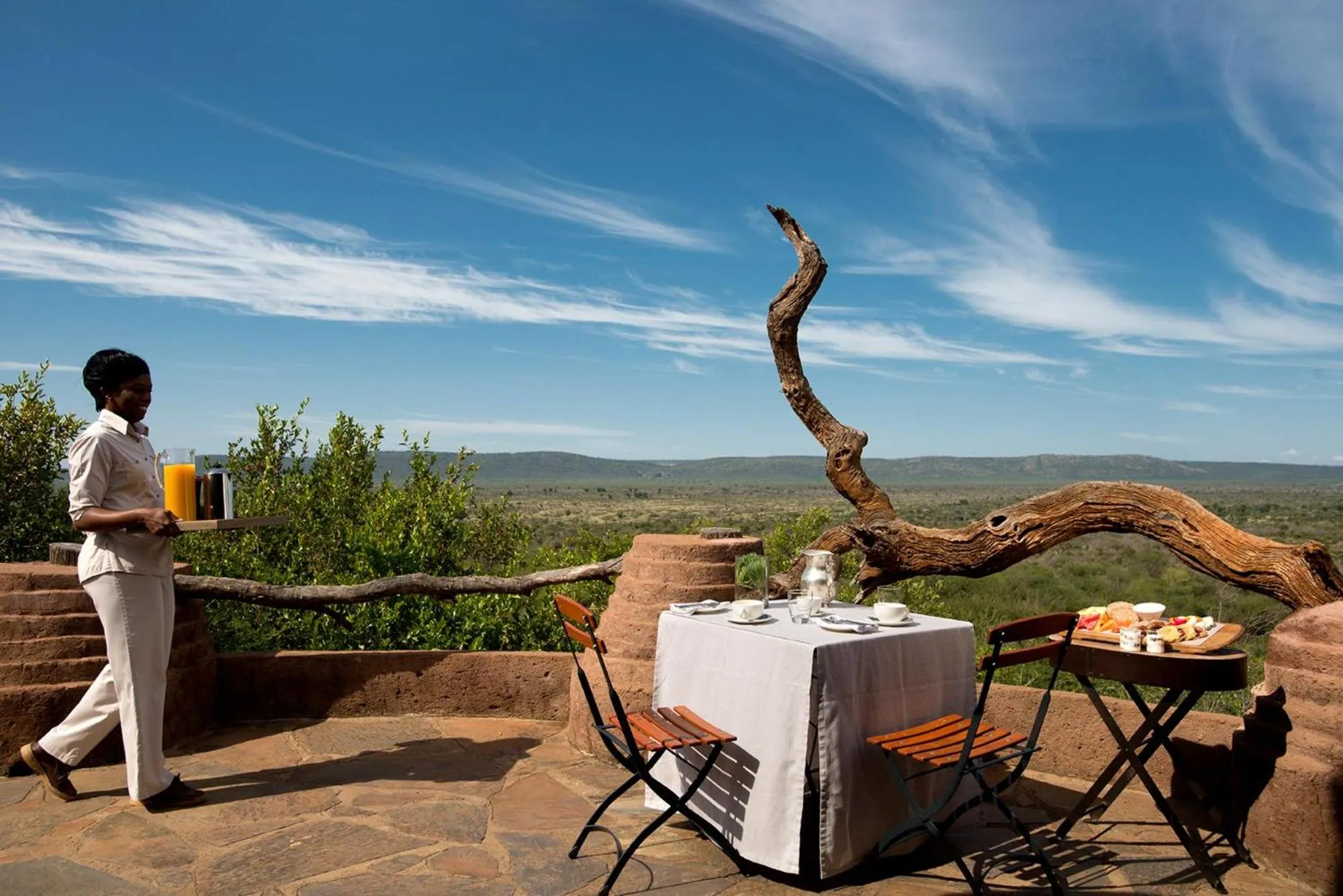 Breakfast in Madikwe Safari Lodge
