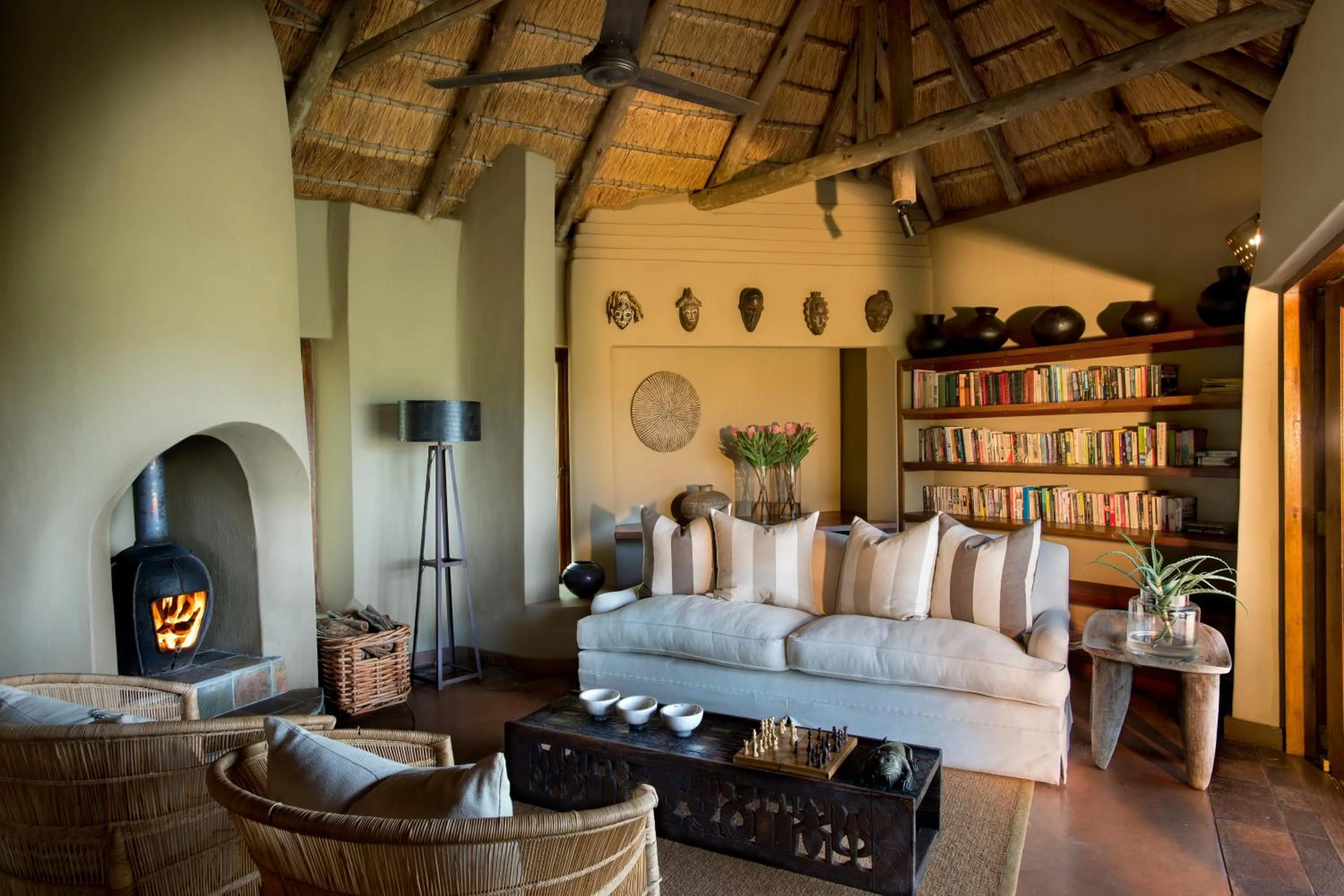 Library in Madikwe Safari Lodge