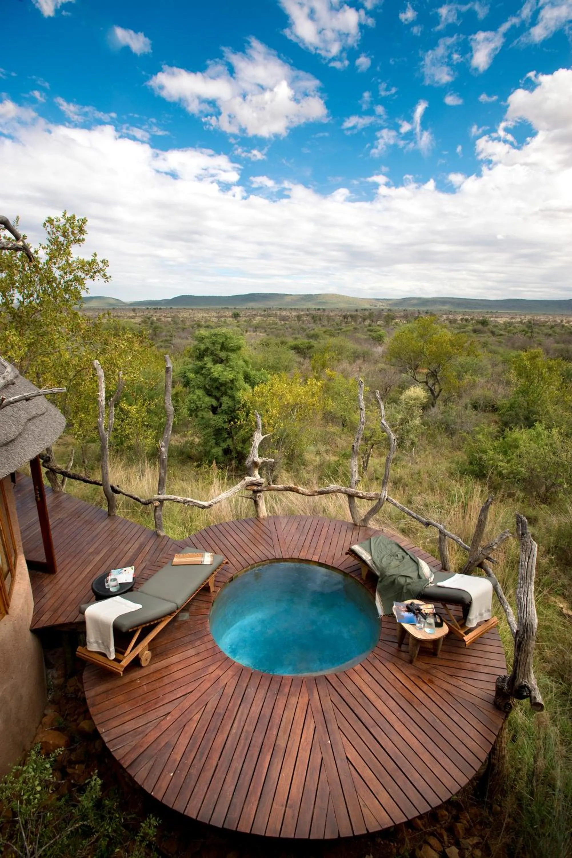 Pool view in Madikwe Safari Lodge