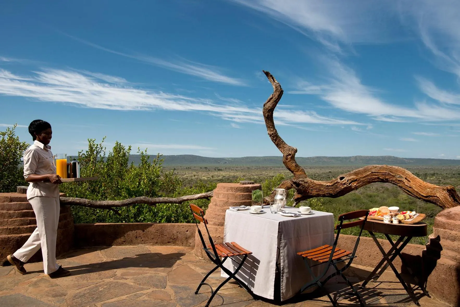 Patio in Madikwe Safari Lodge