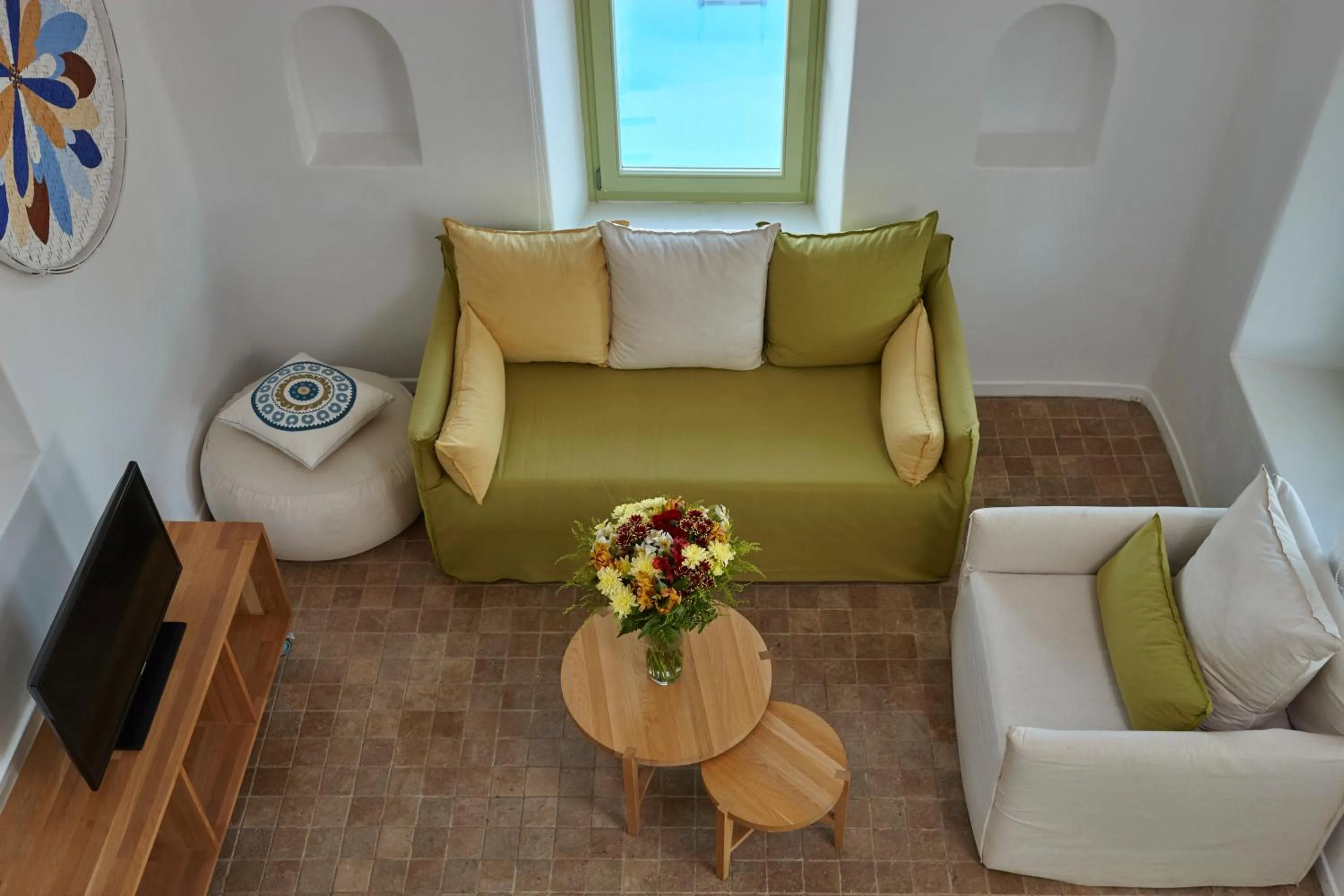 Living room in Villa Agrikoia