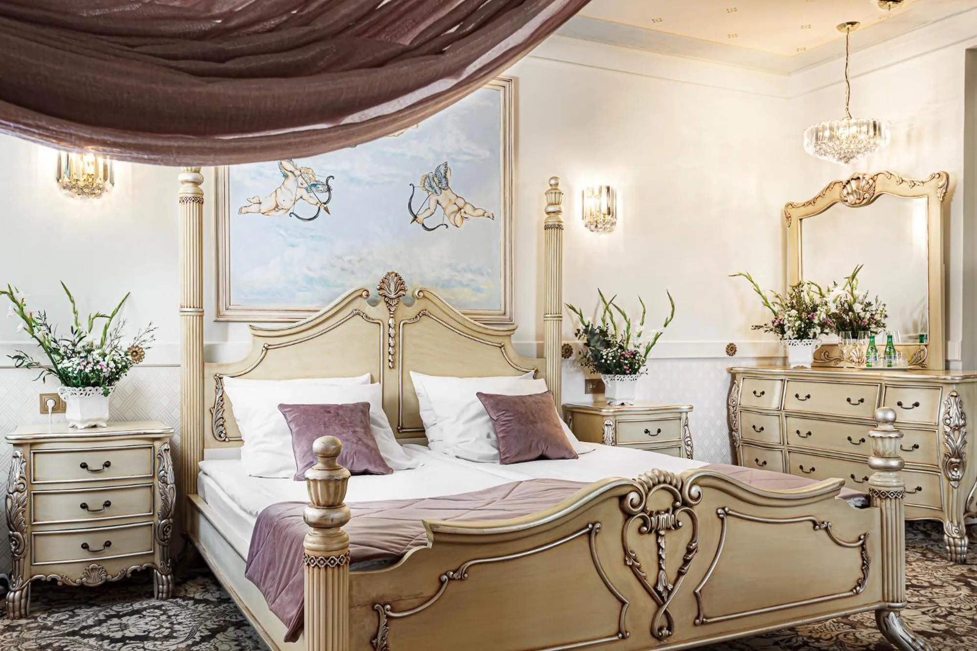 Bed in Dwór Prezydencki Boutique Hotel & SPA