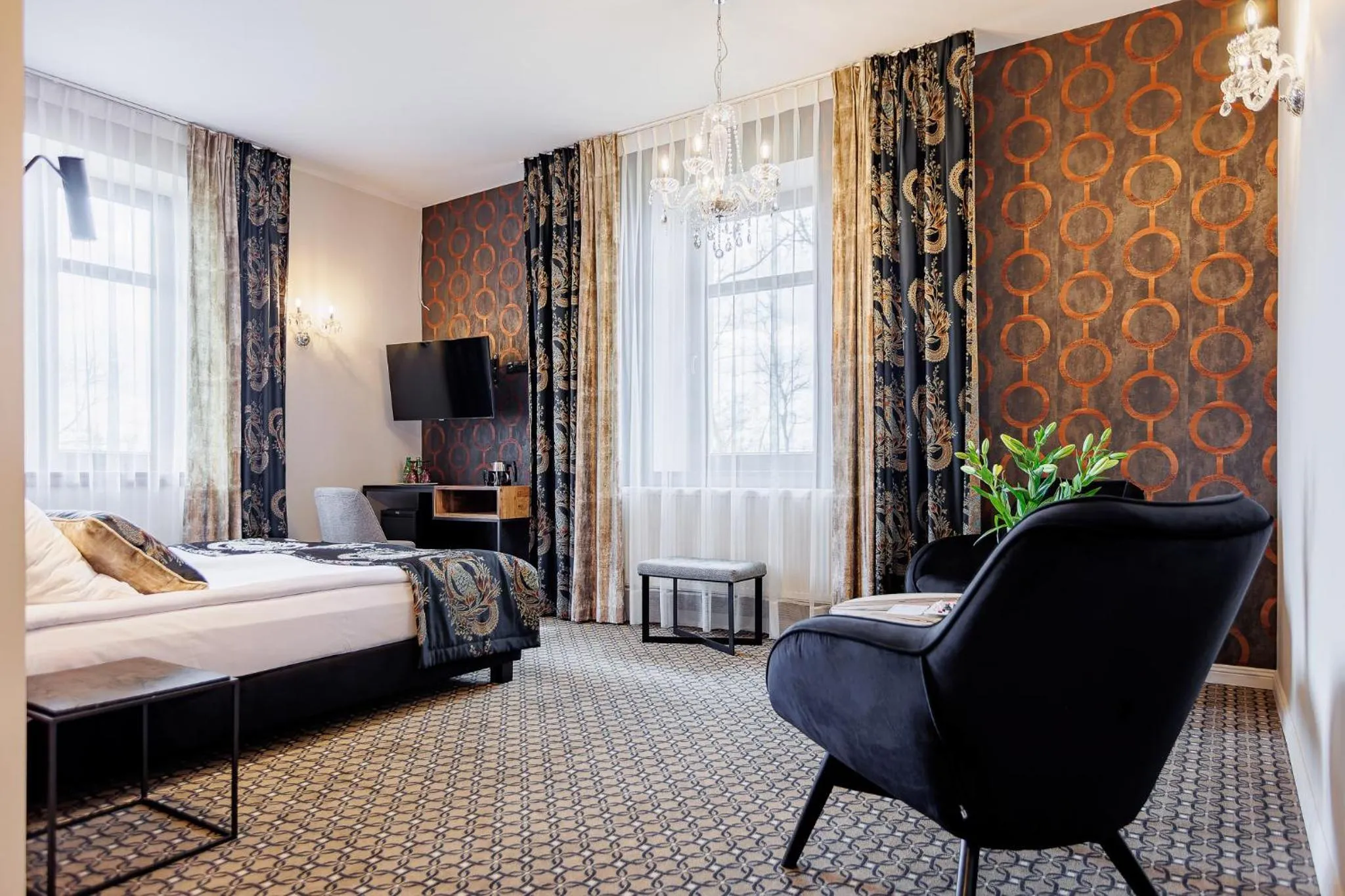 Bed in Dwór Prezydencki Boutique Hotel & SPA