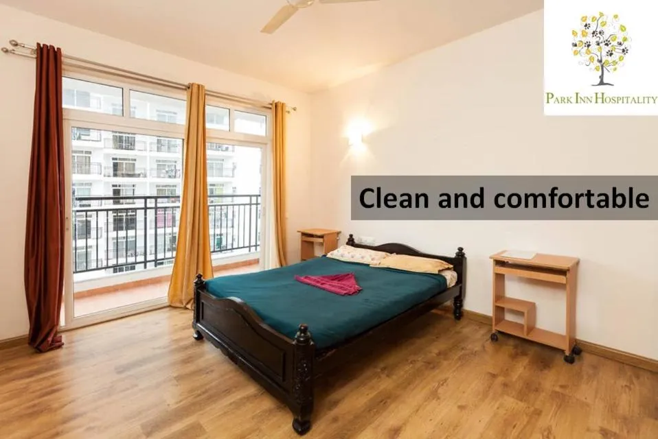 Bed in Park INN Hospitality Apartment