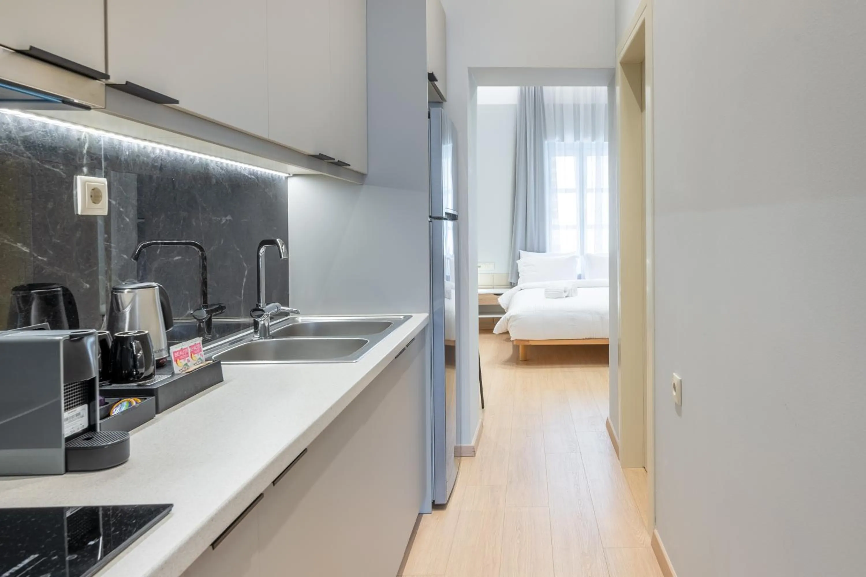 Coffee/tea facilities, Bed in Giustiniani Apartments