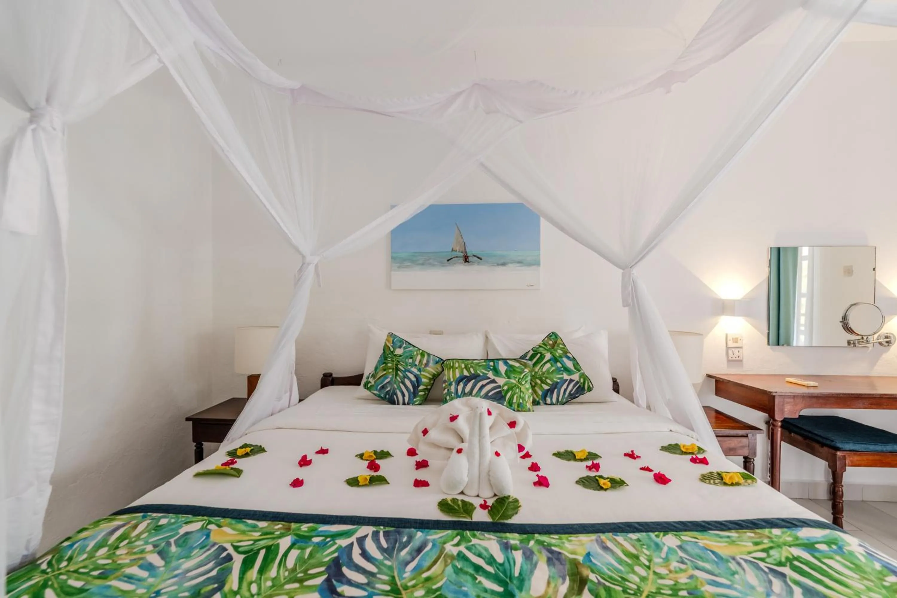 Bed in Diani Sea Resort - All Inclusive