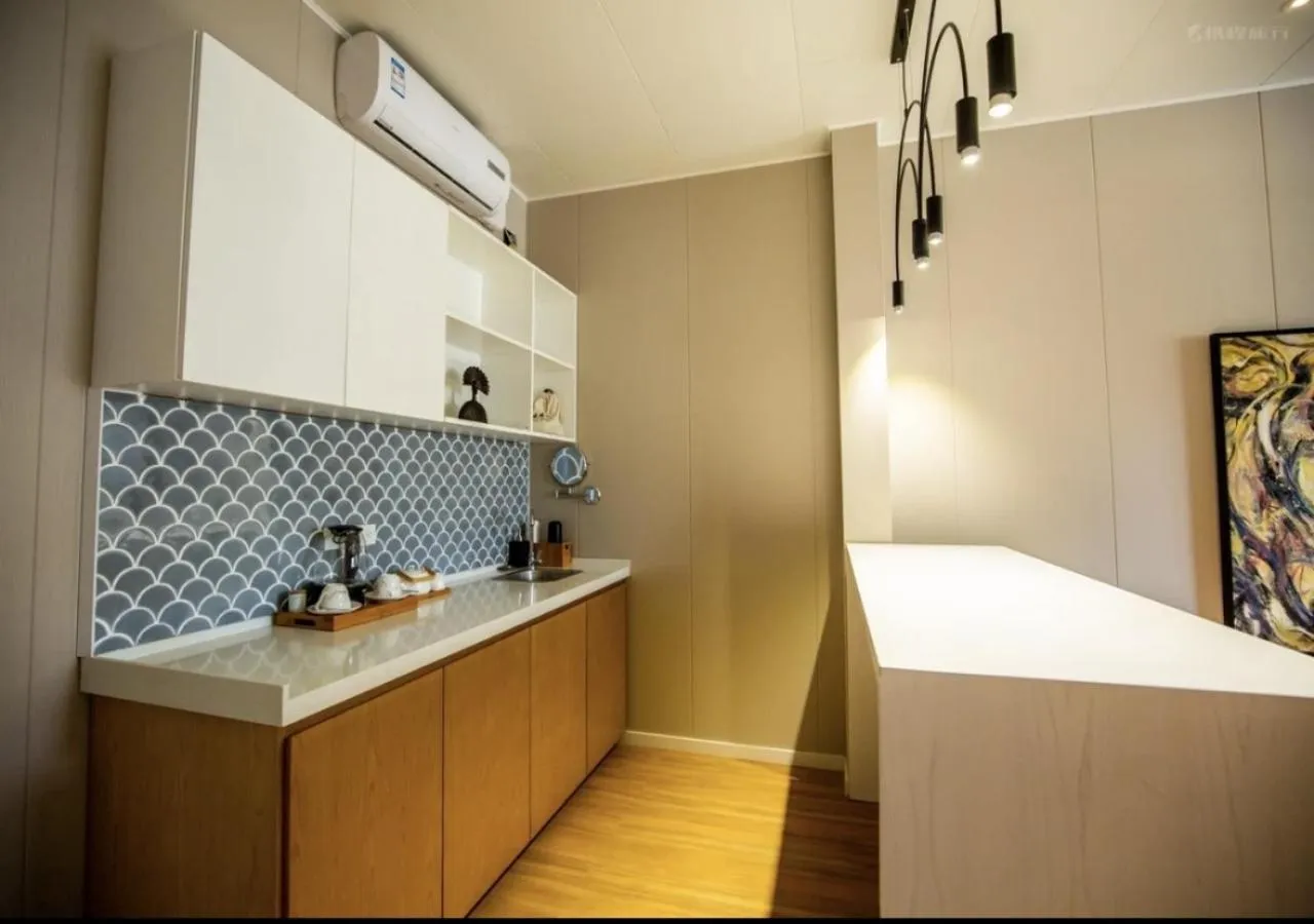 Kitchen or kitchenette in Discovery Saipan Hotel