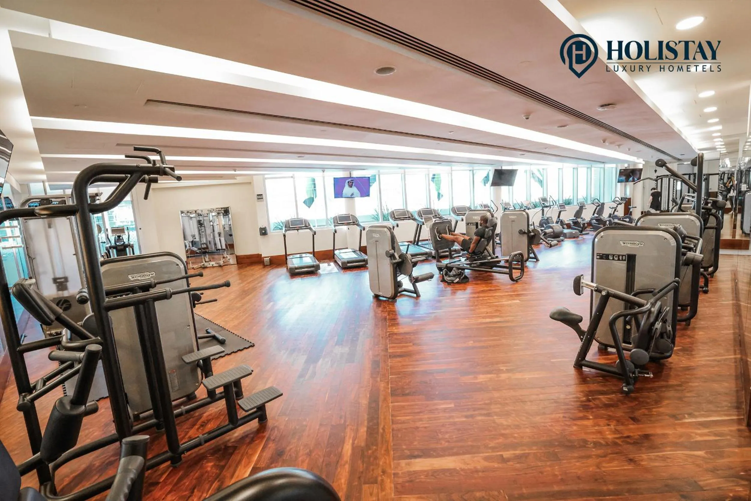 Fitness centre/facilities in Holistay Luxury Homes - Burj khalifa view - Direct Access Dubai Mall