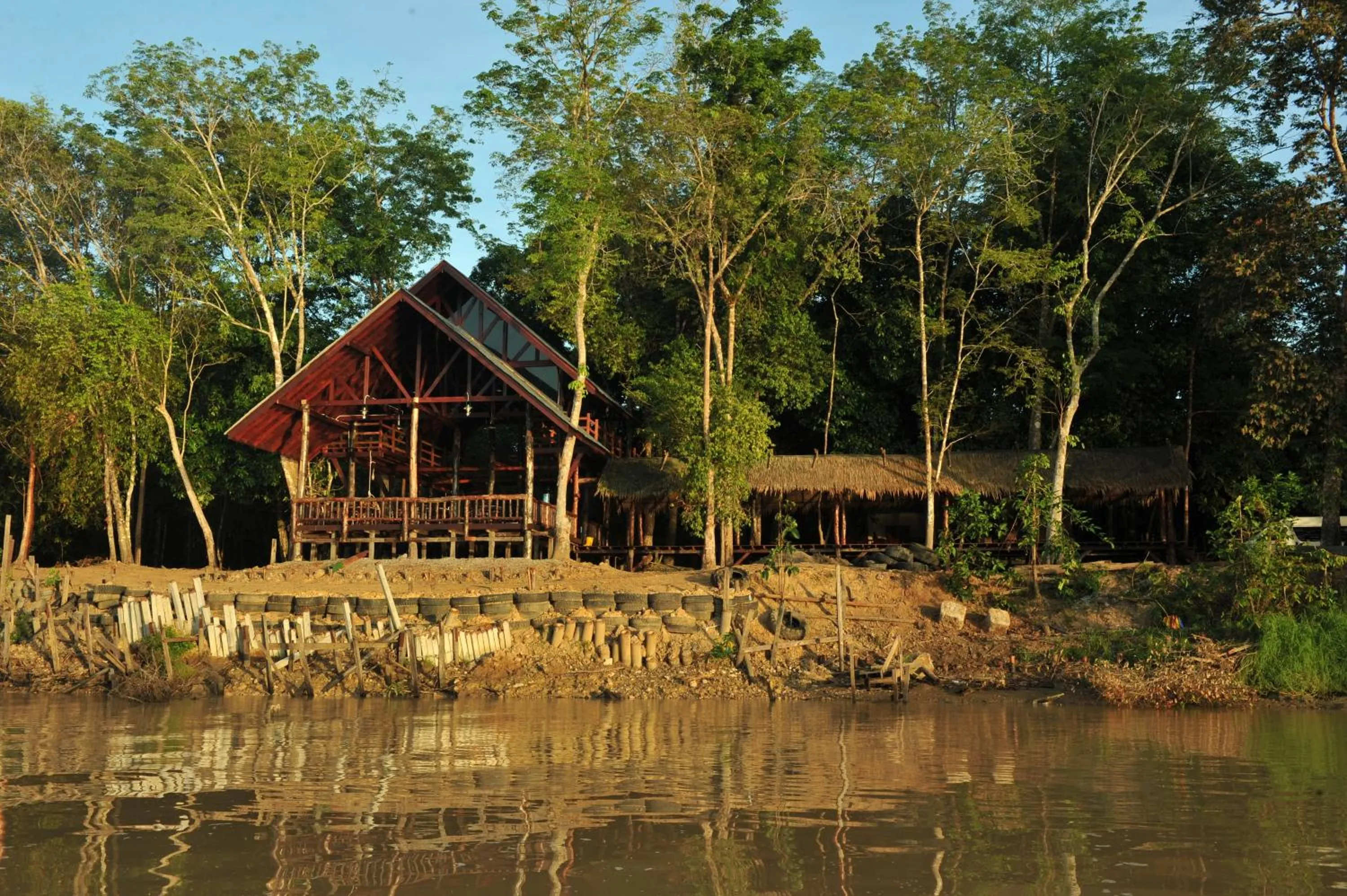 Property building in Borneo Natural Sukau Bilit Resort