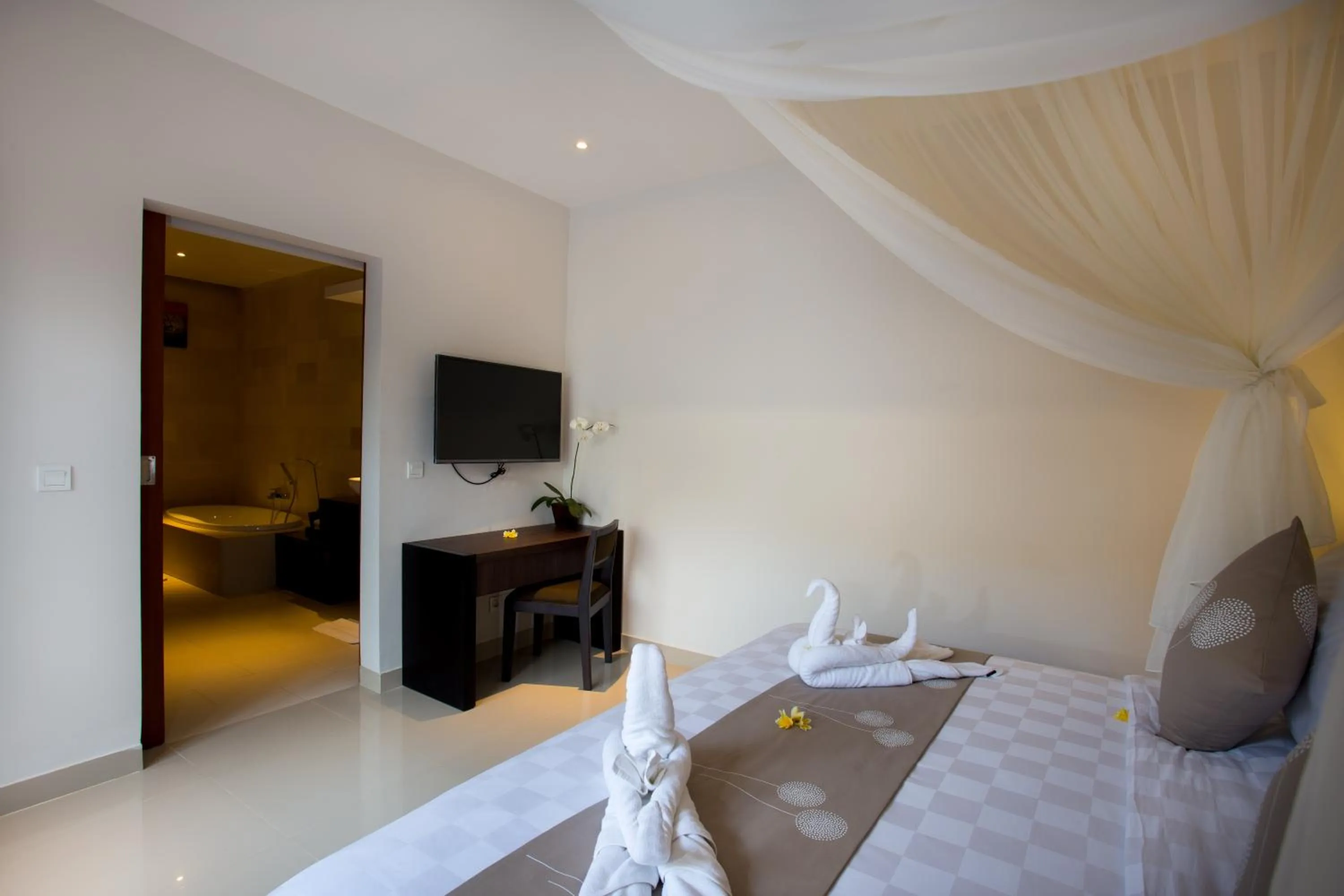 Bathroom, Bed in The Light Exclusive Villas and SPA