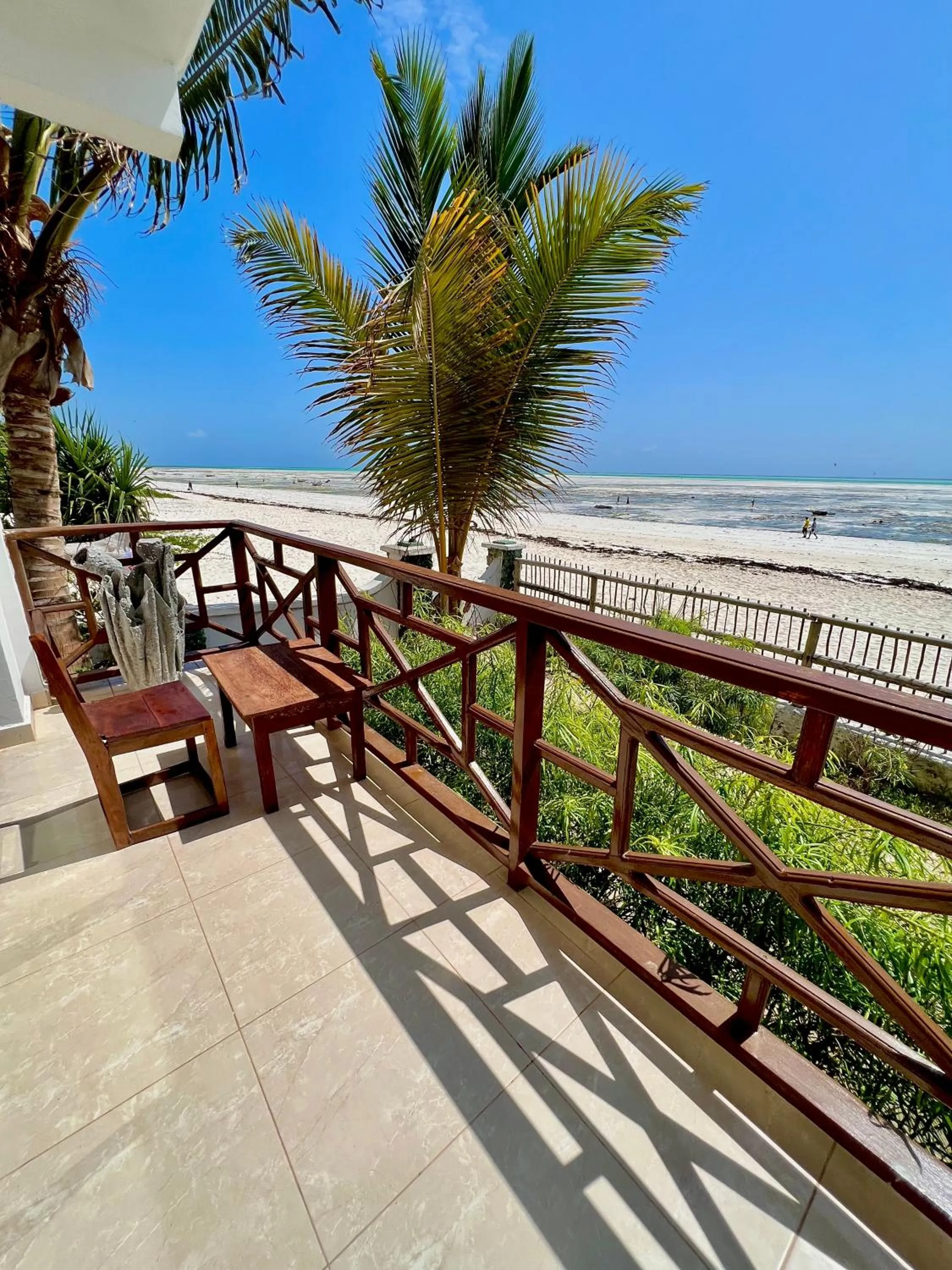 Patio in Jambiani White Sands Bungalows