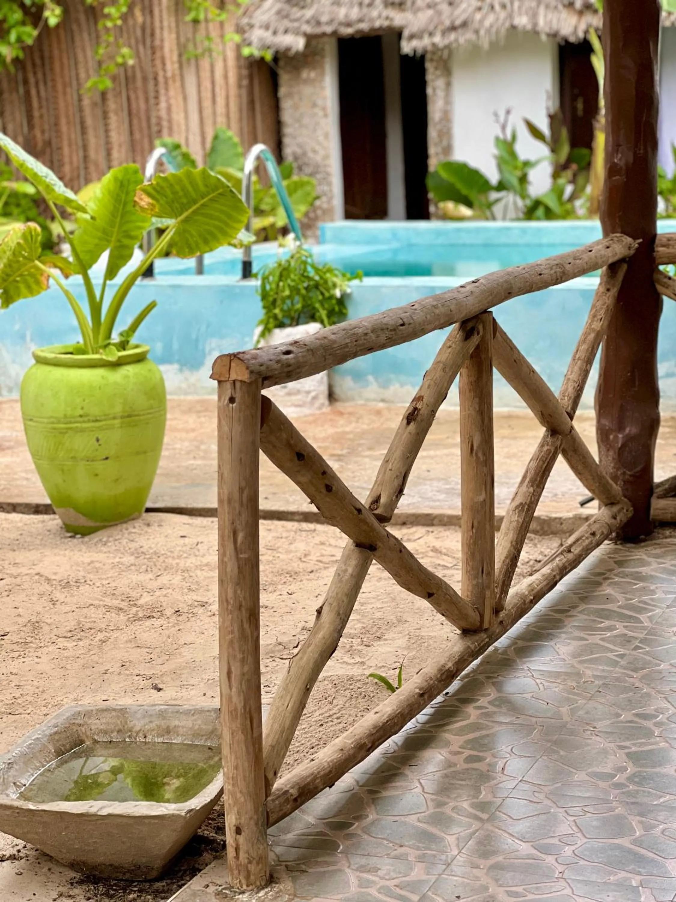 Patio in Jambiani White Sands Bungalows