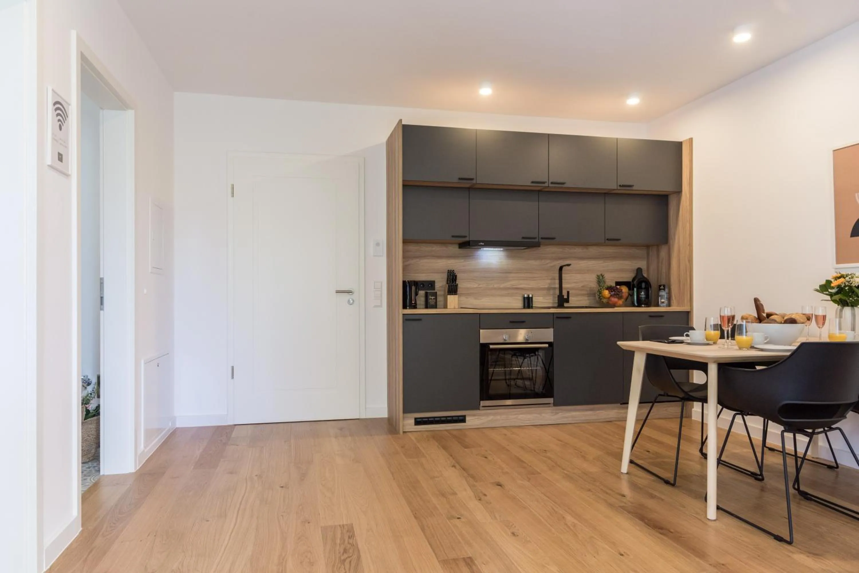 Coffee/tea facilities in living TIMELESS - Adler Apartments Sasbachwalden