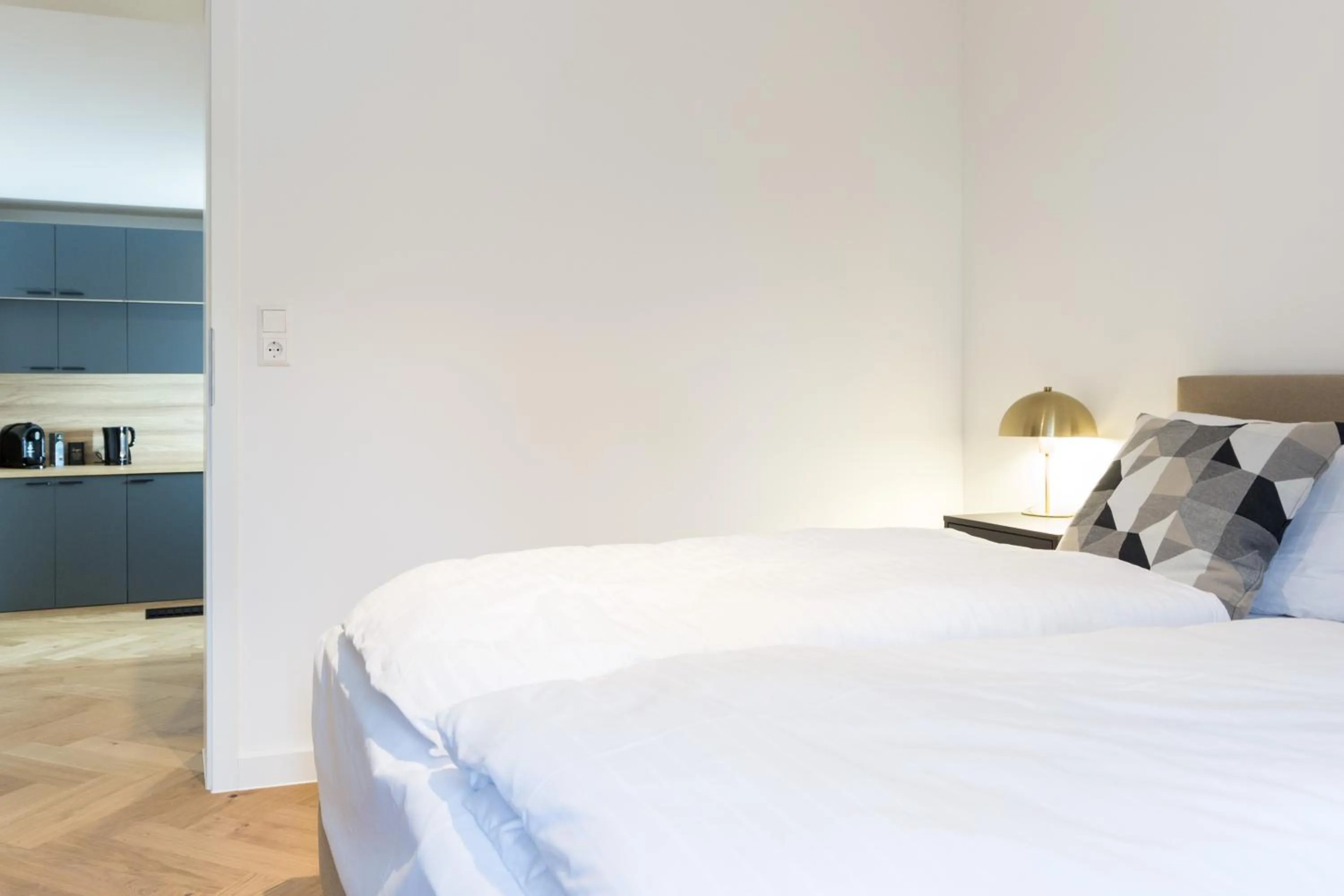 Bed in living TIMELESS - Adler Apartments Sasbachwalden