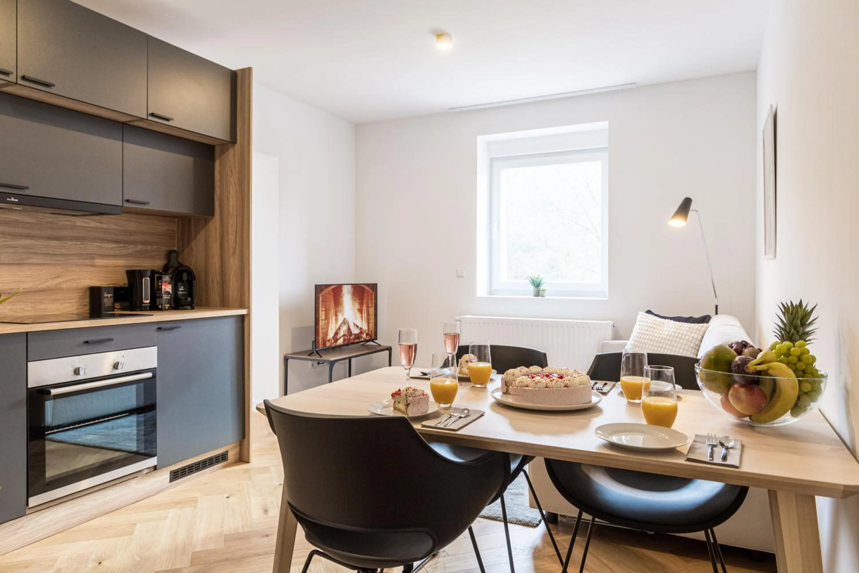 Coffee/tea facilities in living TIMELESS - Adler Apartments Sasbachwalden